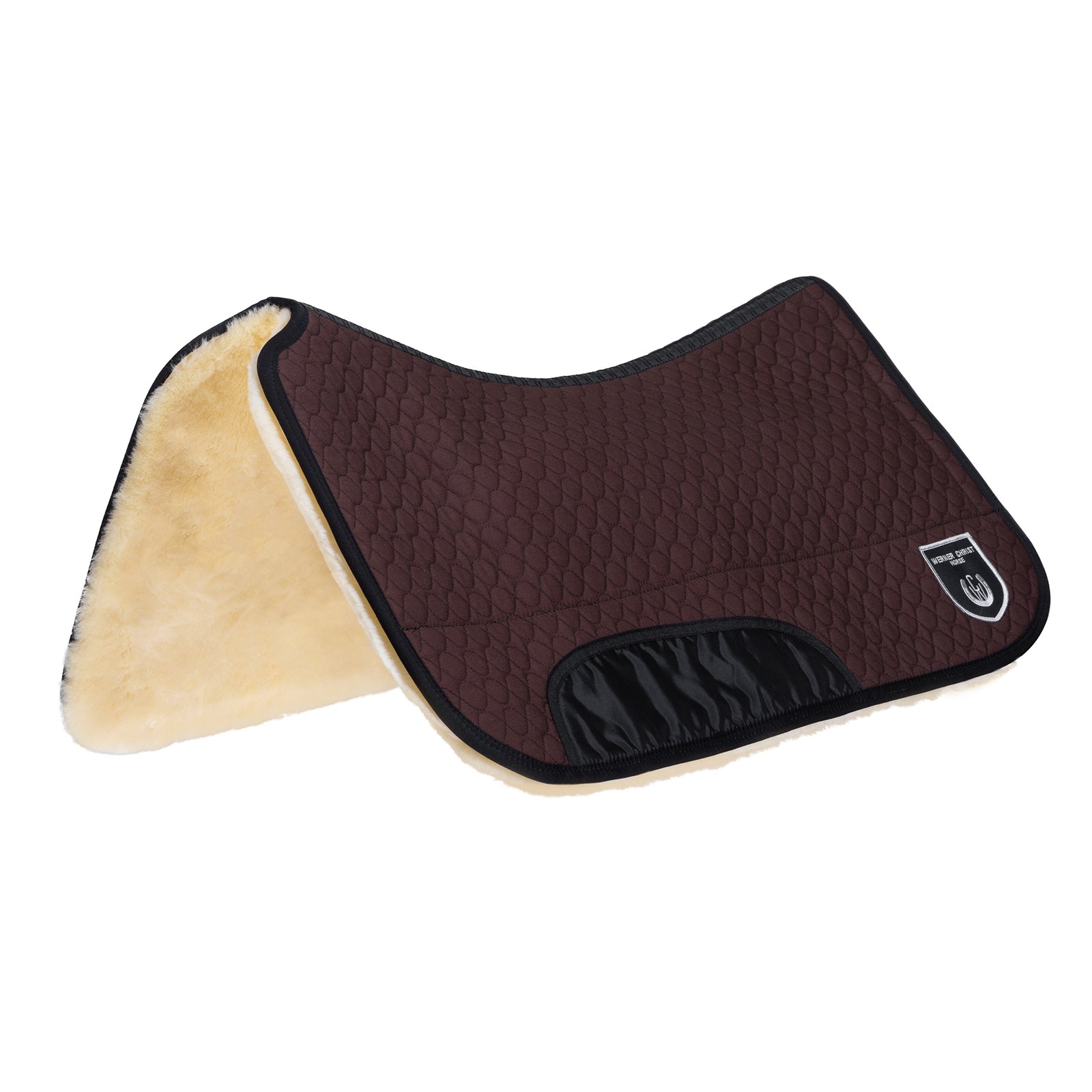 Christ Western sadelpad uden velcro, uldhøjde 20 mm Sadelunderlag