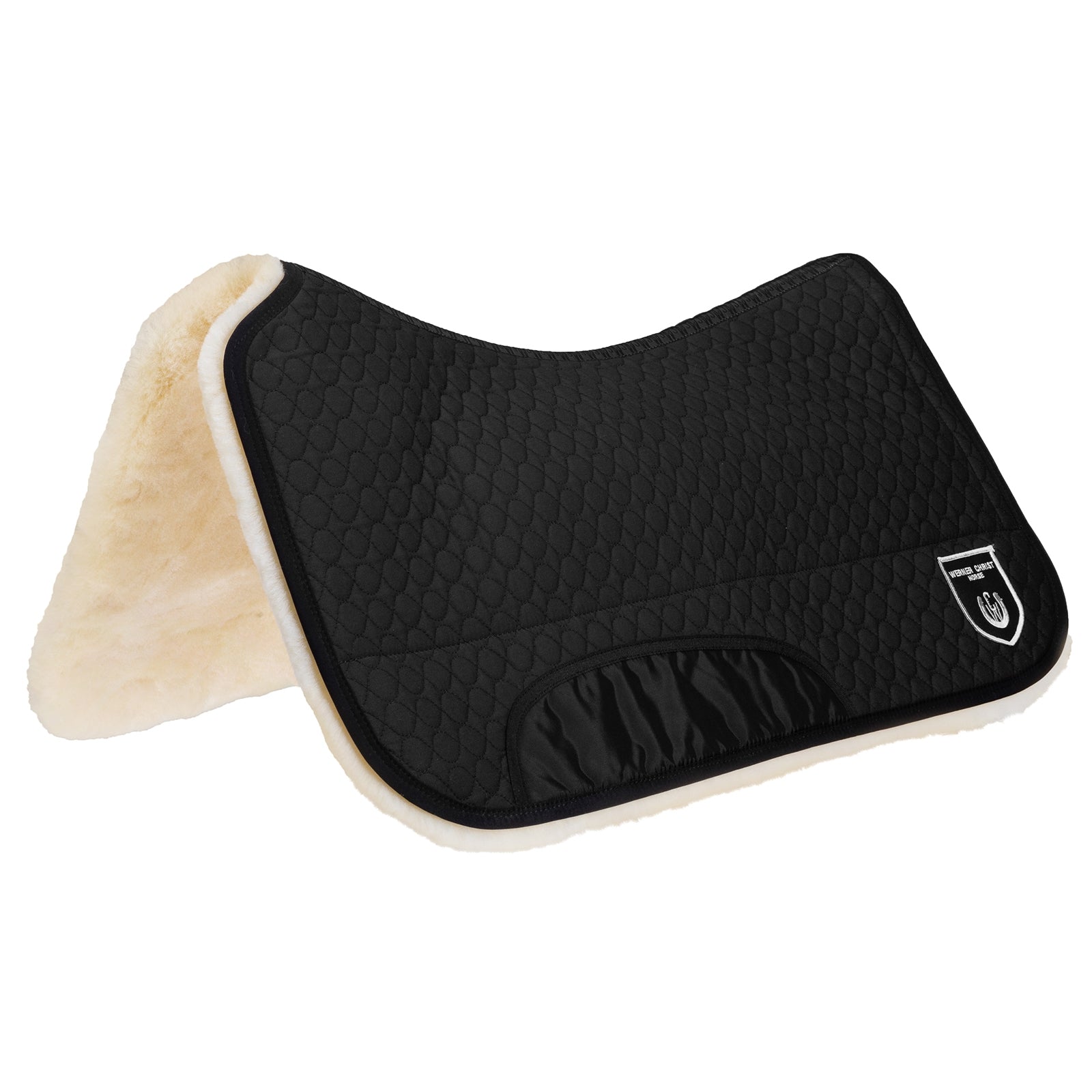 Christ Western sadelpad uden velcro, uldhøjde 30 mm Sadelunderlag