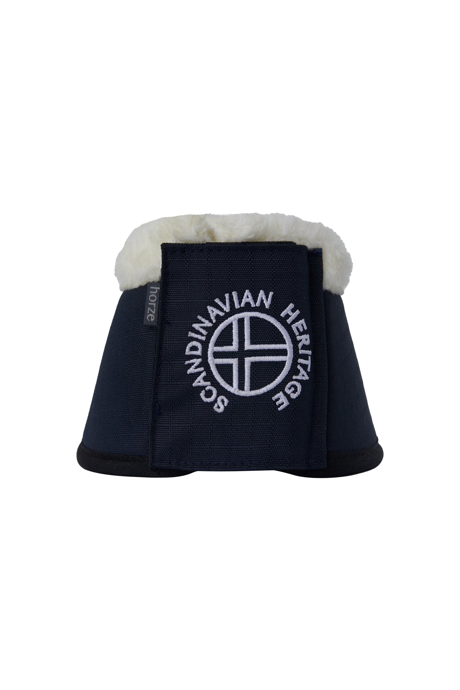 Horze Oslo Faux Fur Bell Boots Leg Protection & Hoof Protection for Horses