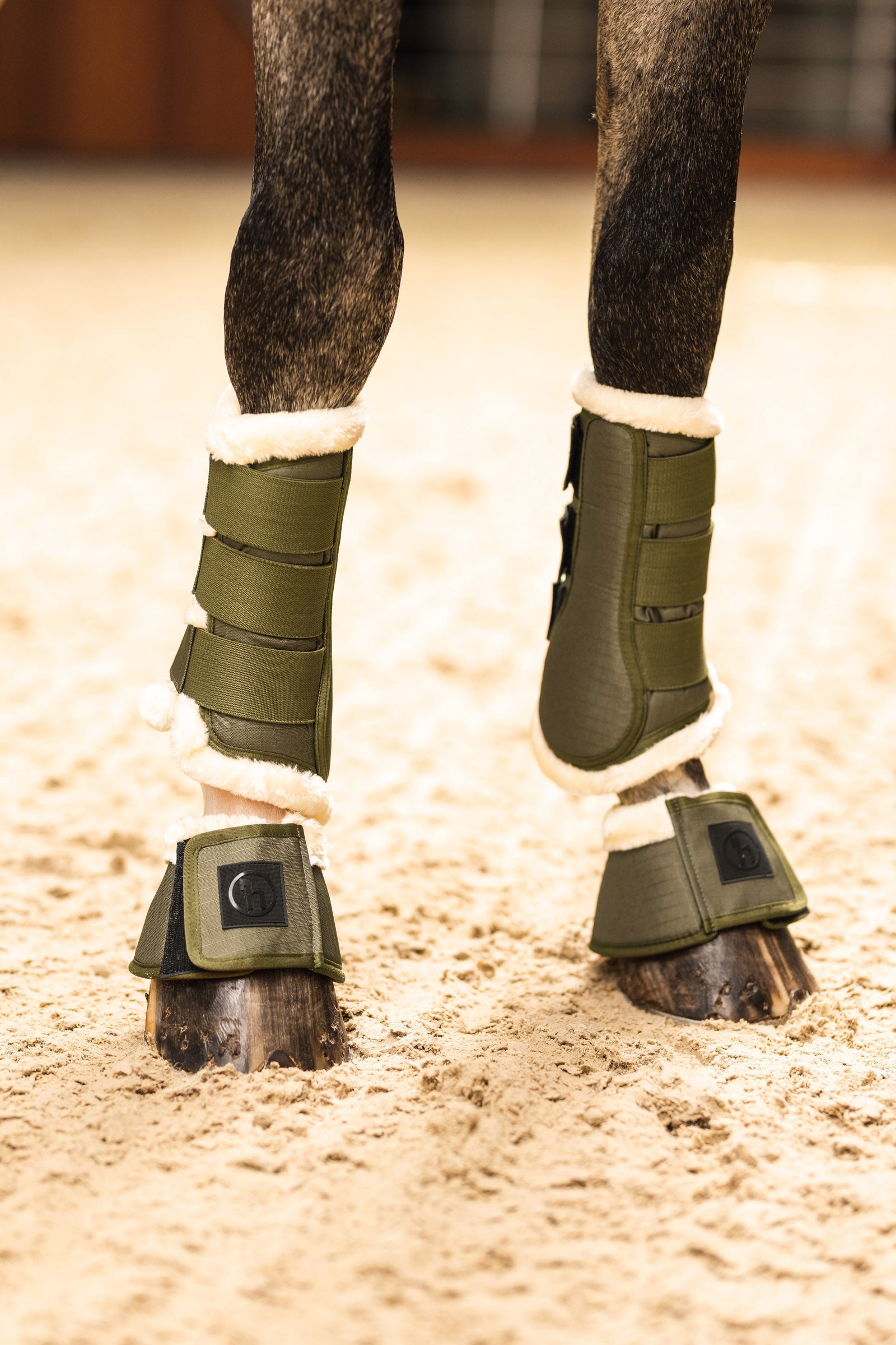 Horze Terrazzo Bell Boots Leg Protection & Hoof Protection for Horses