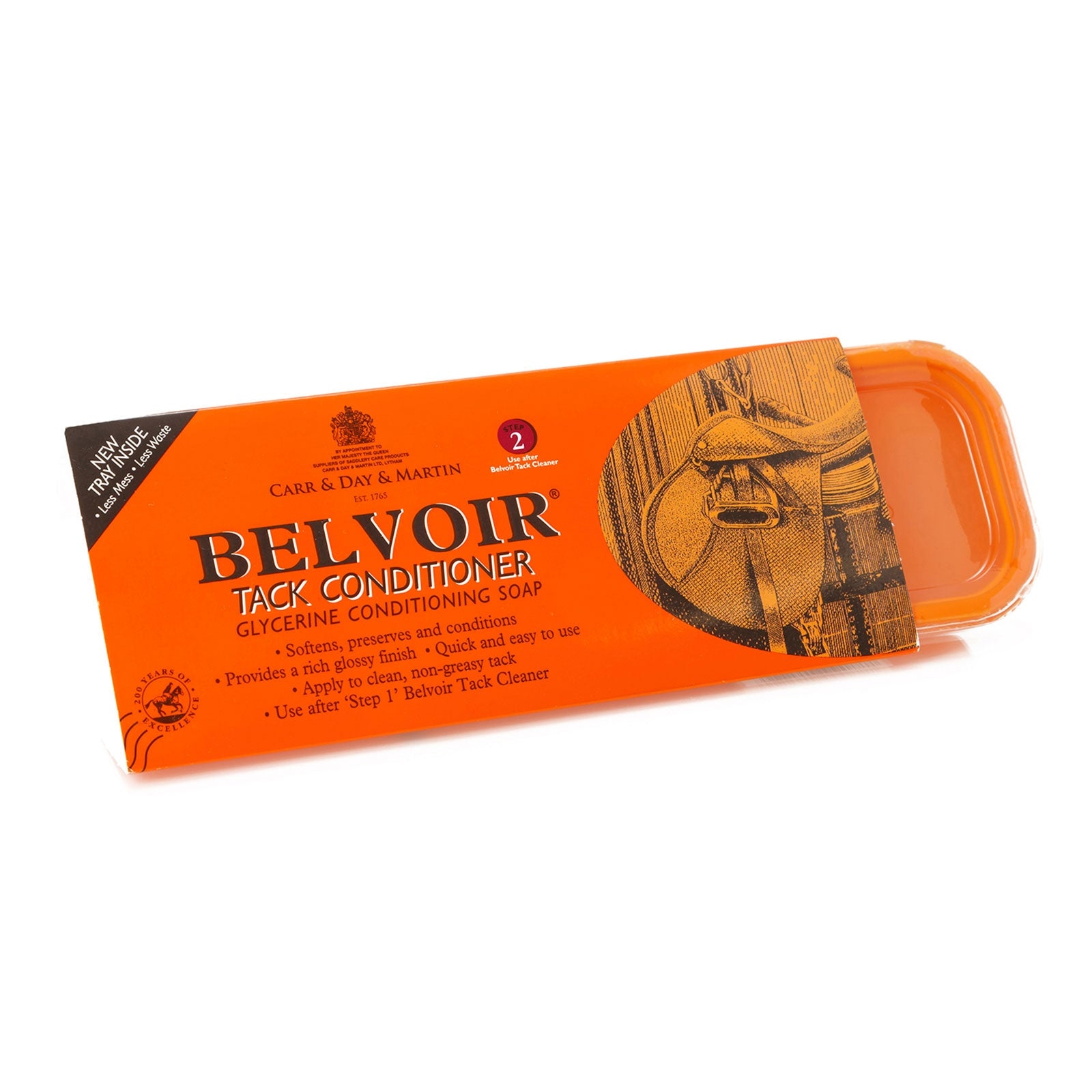 Carr & Day & Martin Belvoir Leather soap, w/ glycerin, Step 2 solid form 250 Plejeprodukter