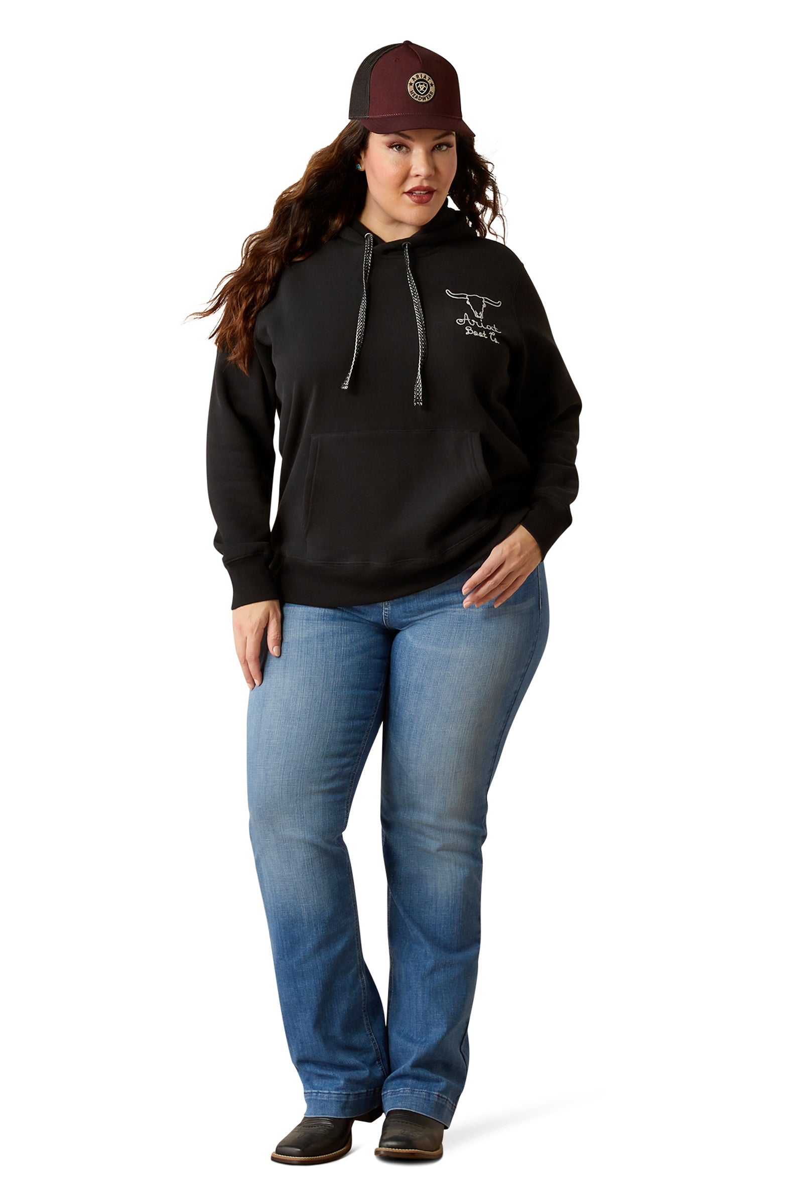 Ariat Steer Stitch Hoodie Ridetøj til dame