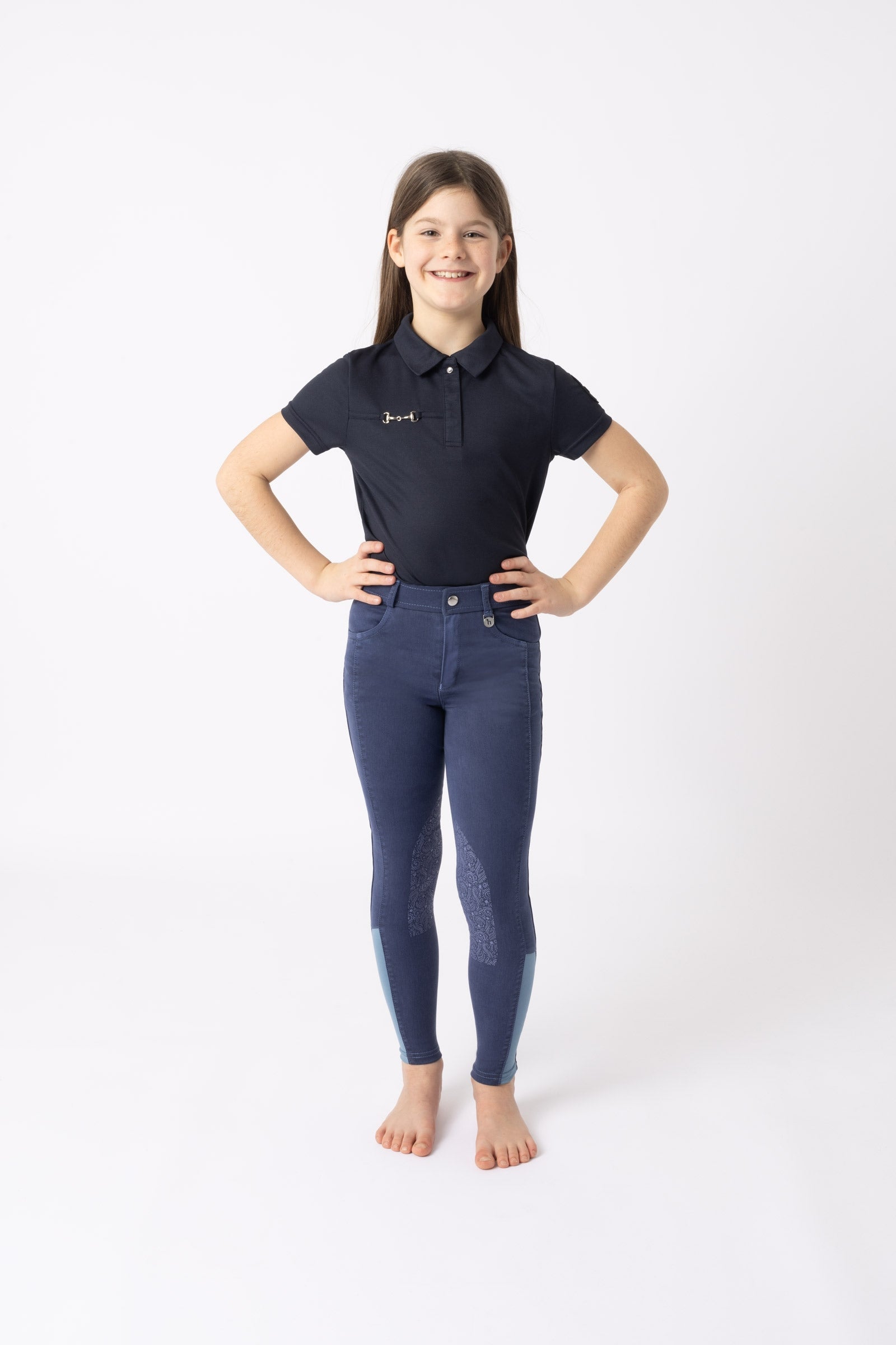 Horze Suki Kids Knee Grip Breeches Kids Apparel