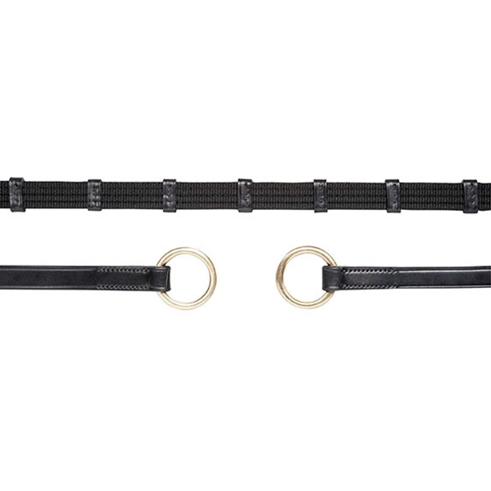 Schockemöhle Sports tøjler dobbeltstopper med ring, tøjler basic SP Trenser & tøjler