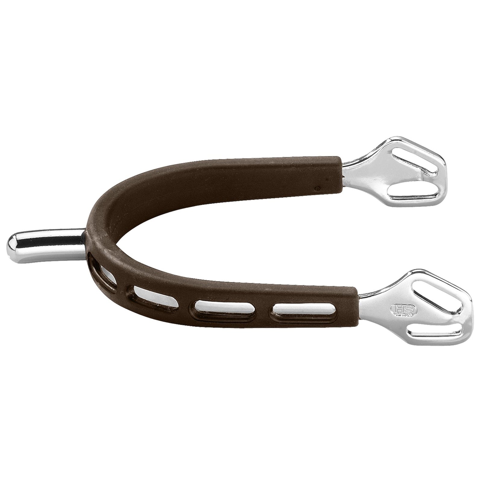 Sprenger Ultra Fit Spore, brunt grip, rustfrit stål, afrundet dorn Piske