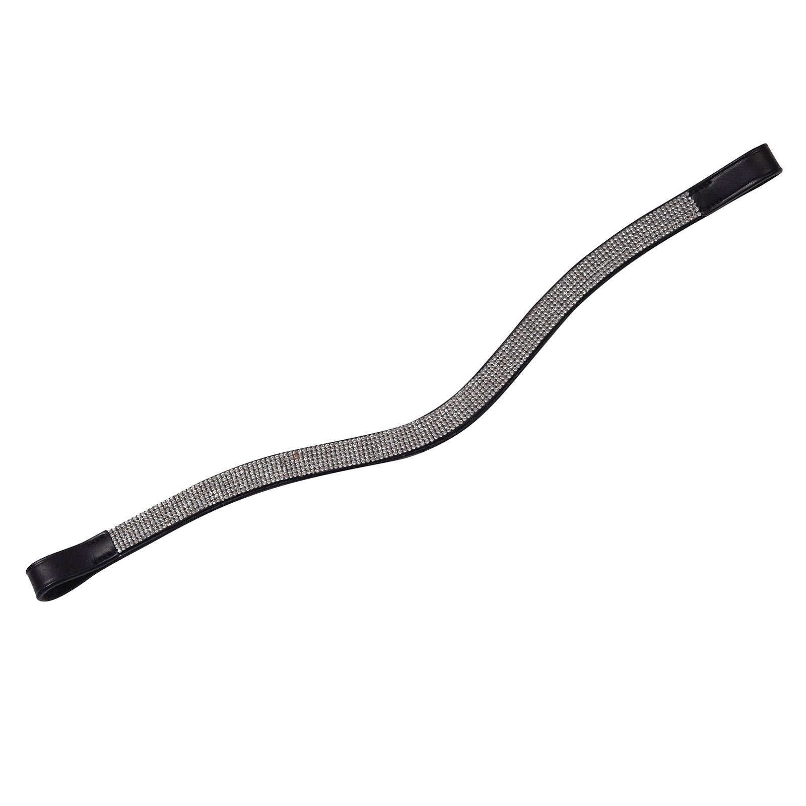 Collegiate Curved Silver Chain pandebånd. Trenser & tøjler