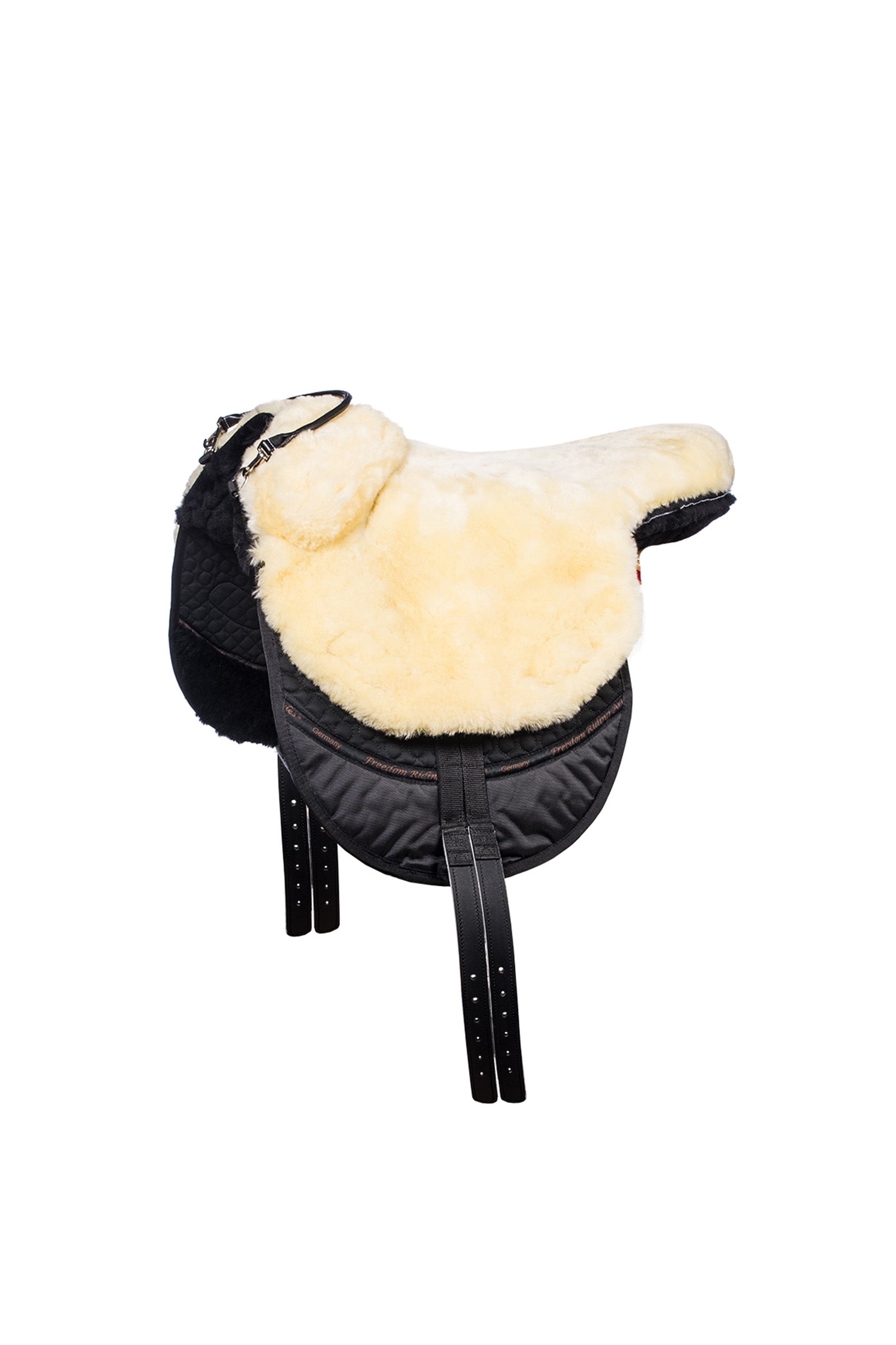 F.R.A. Freedom Riding Articles Macon Extra Merino Bareback Pad, knæstøtte og indlæg, L Sadler & gjorde