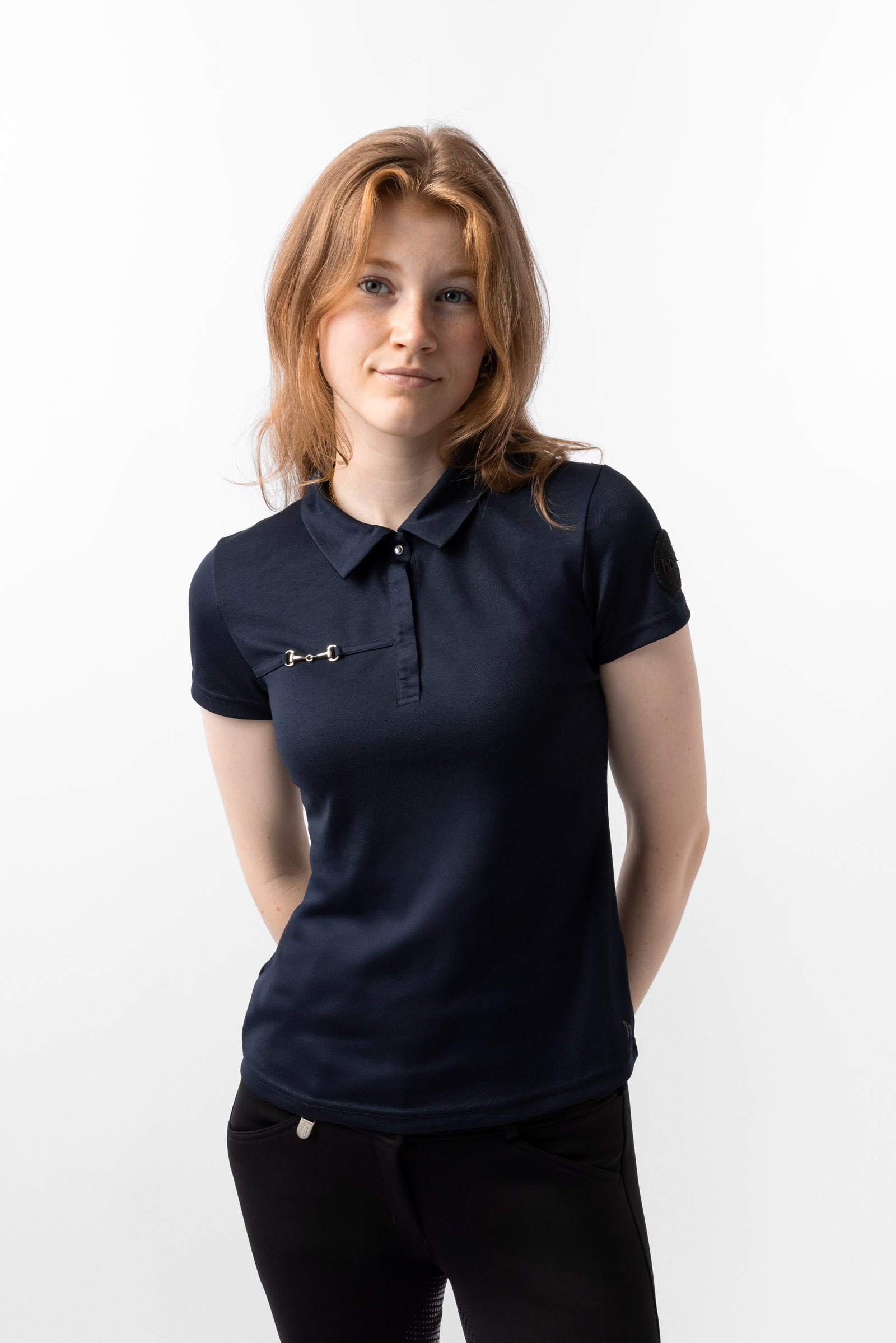 Horze Denise funktionel, kortærmet poloshirt, damemodel Ridetøj til dame