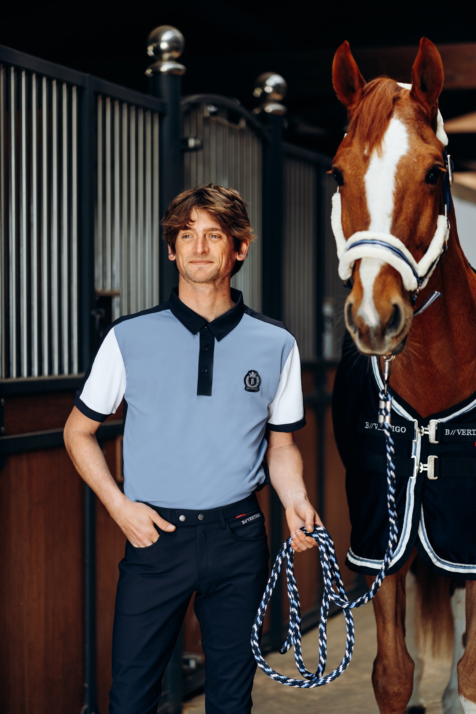 B Vertigo Alec Men's Functional Polo Shirt Mens Riding Clothing