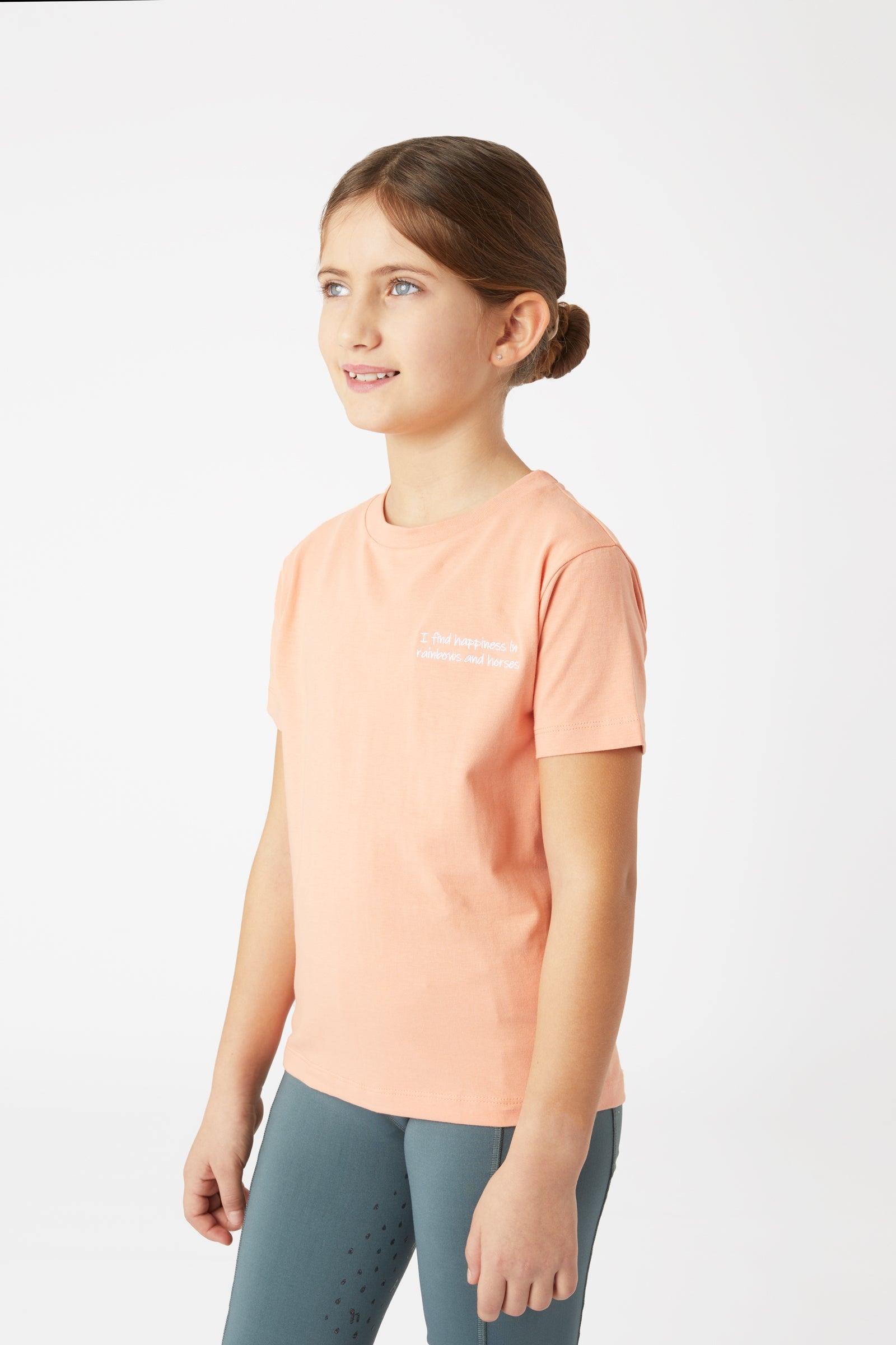 Horze horze Calina T-shirt med broderi, børnemodel Ridetøj til børn