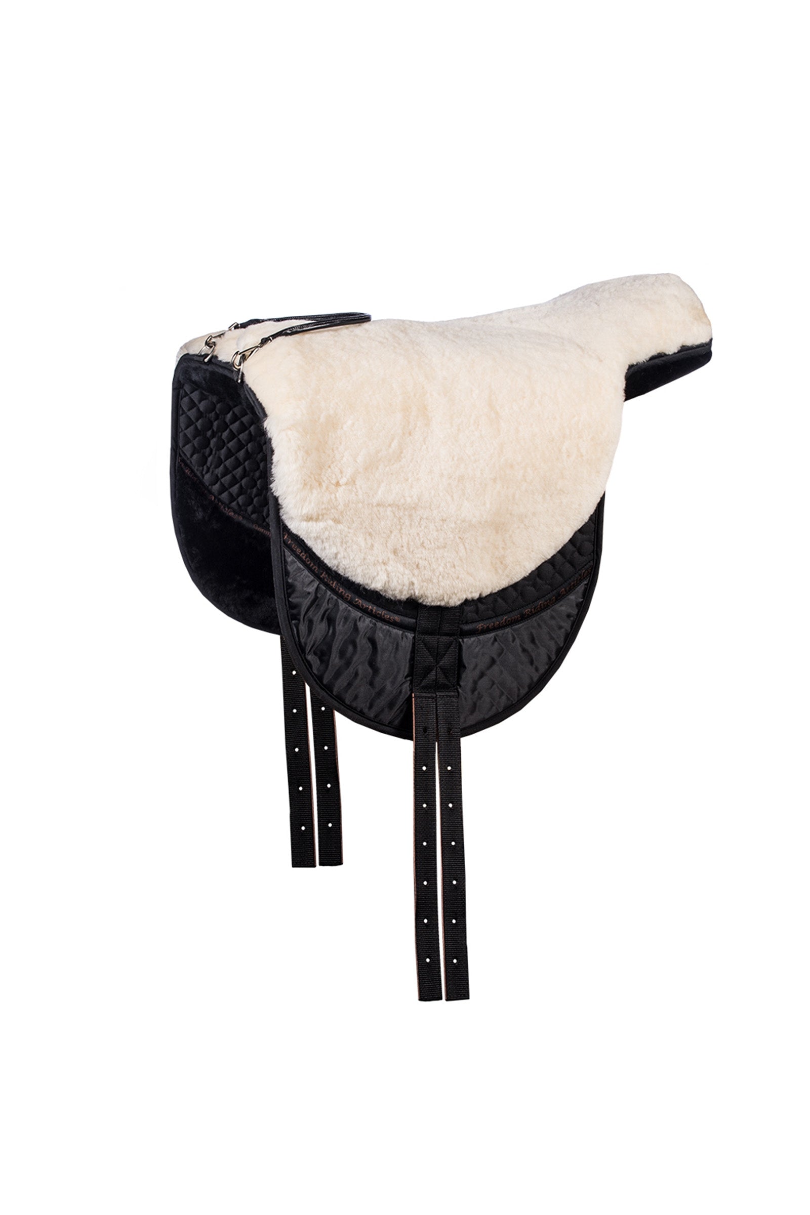F.R.A. Freedom Riding Articles Macon bareback-pad i lammeskind (L) Sadler & gjorde