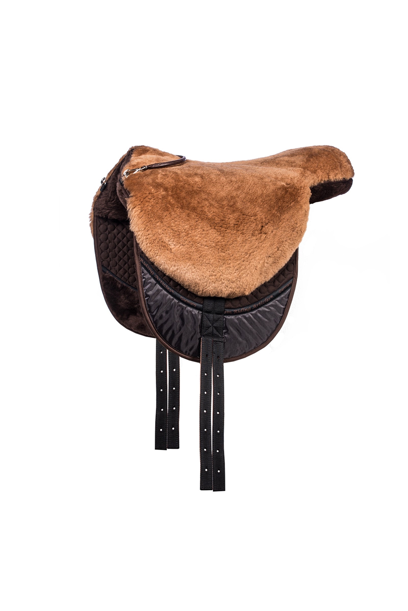 F.R.A. Freedom Riding Articles Macon bareback-pad i lammeskind (L) Sadler & gjorde