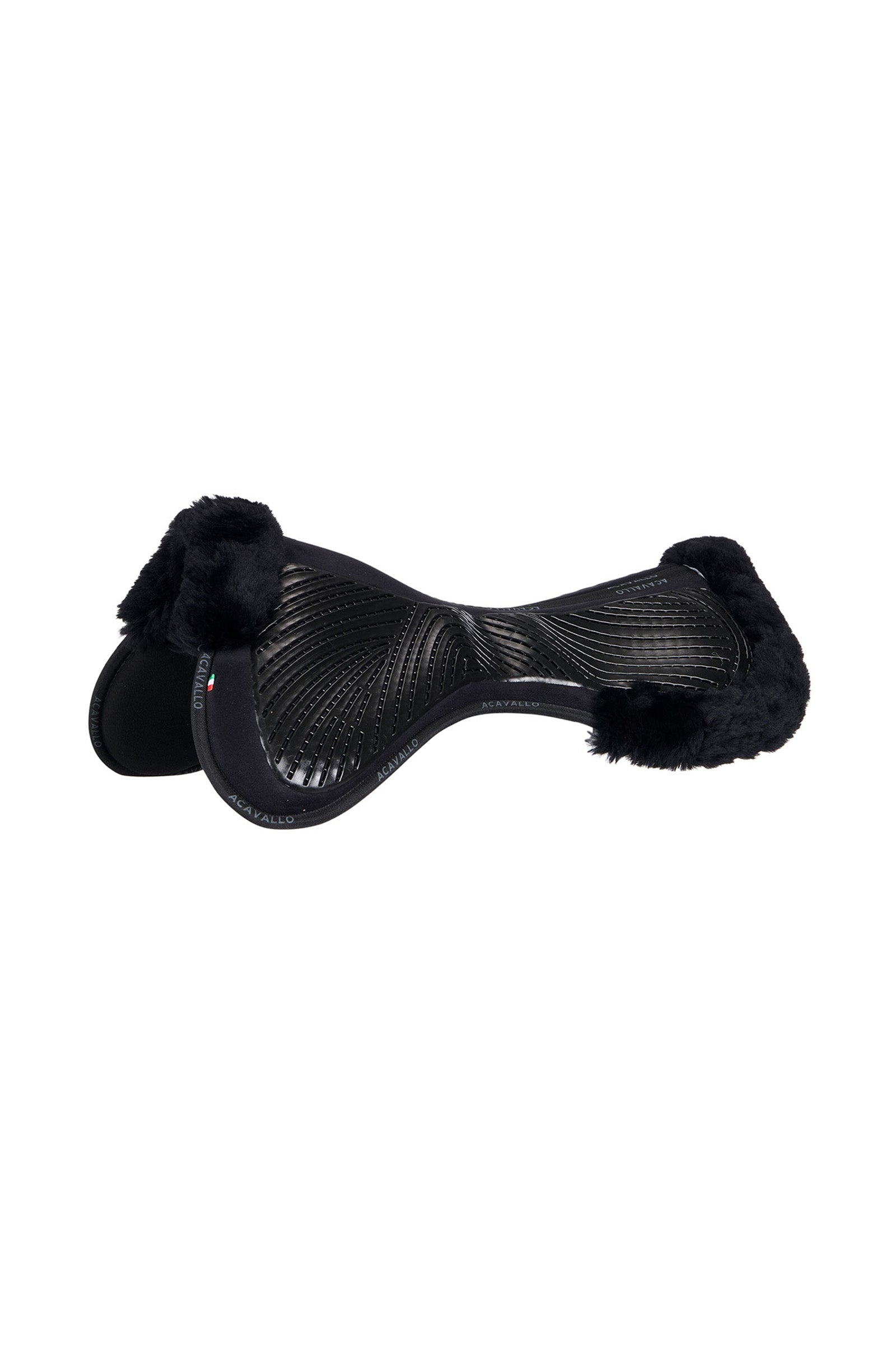 Acavallo Close Contact Gel & Memory Foam Half Pad med lammeskind Sadelunderlag
