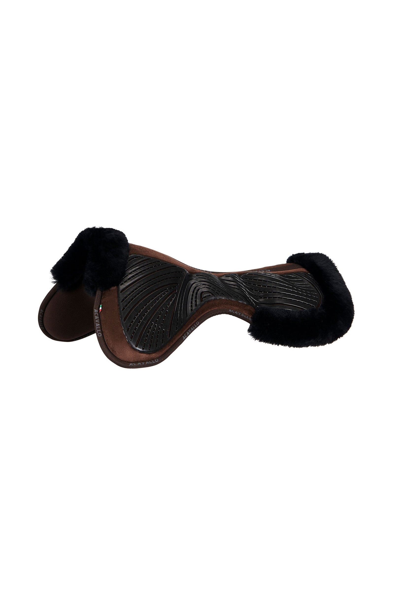 Acavallo Close Contact Gel & Memory Foam Half Pad med lammeskind Sadelunderlag