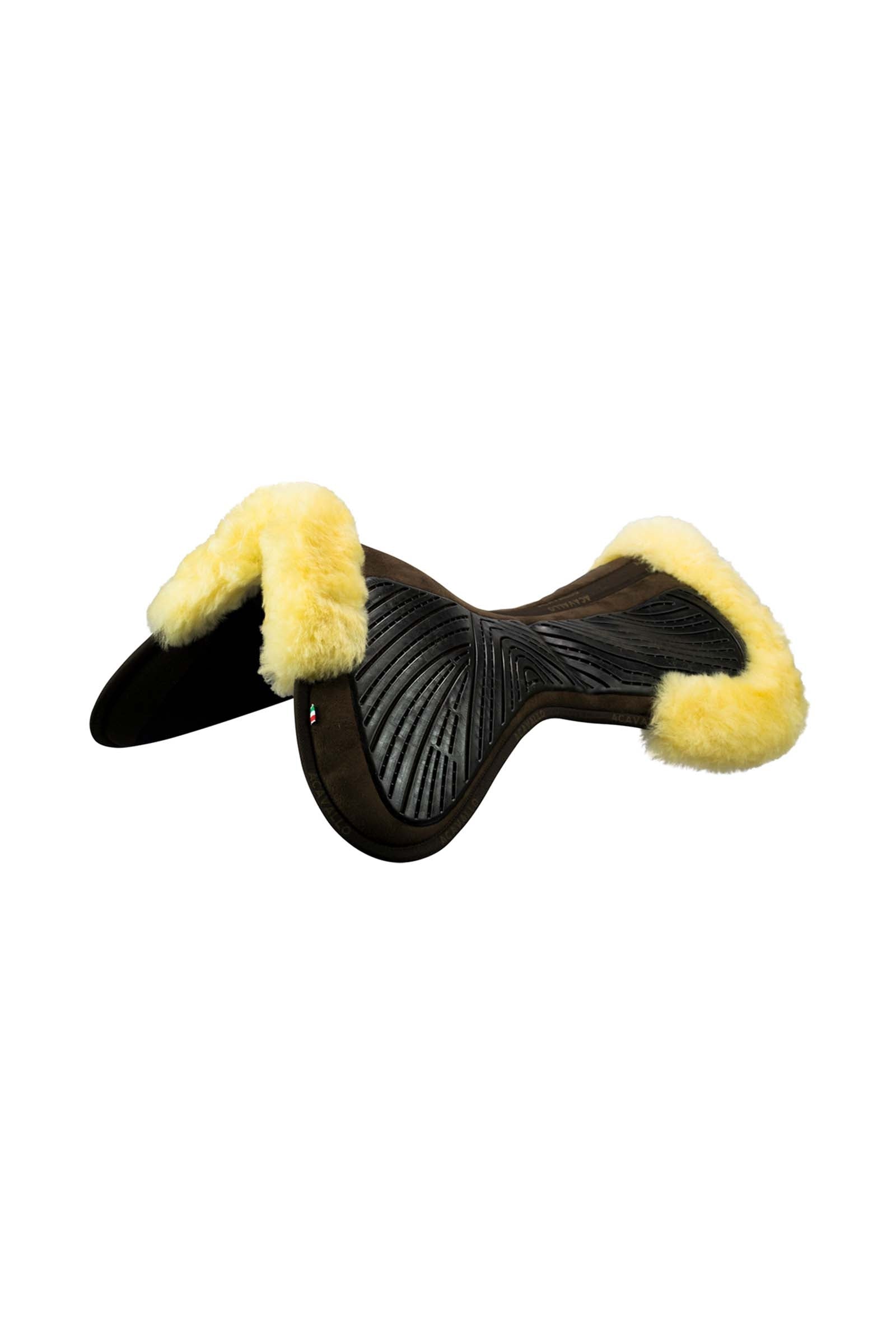 Acavallo Close Contact Gel & Memory Foam Half Pad med lammeskind Sadelunderlag