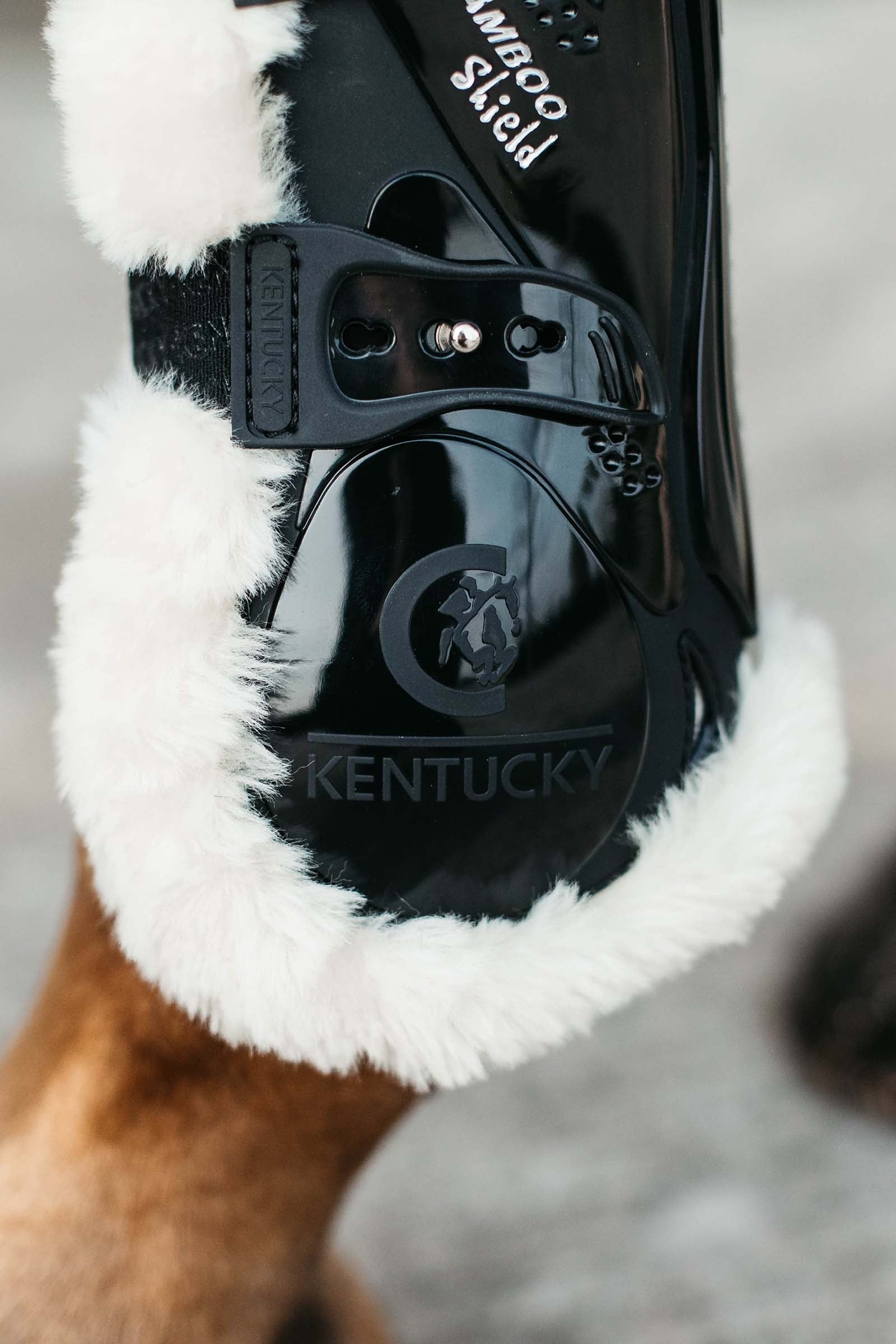Kentucky Horsewear Vegan Sheepskin Bamboo Elastic Tendon Boots Leg Protection & Hoof Protection for Horses