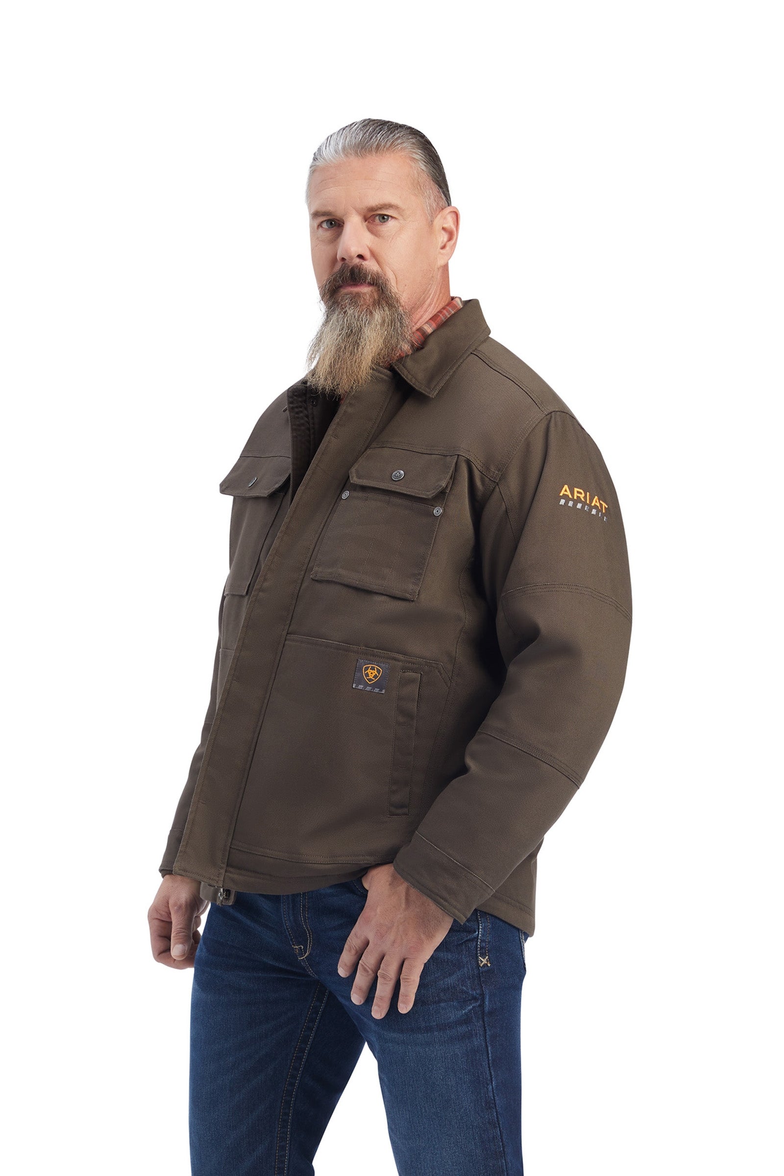 Ariat Rebar DuraCanvas Sherpa-foret Frakke, herremodel Ridetøj til herrer