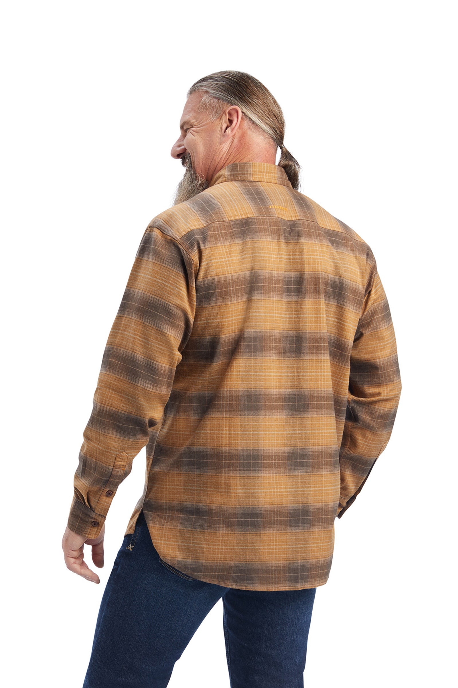 Ariat Rebar Flannel DuraStretch Work Shirt Mens Riding Clothing