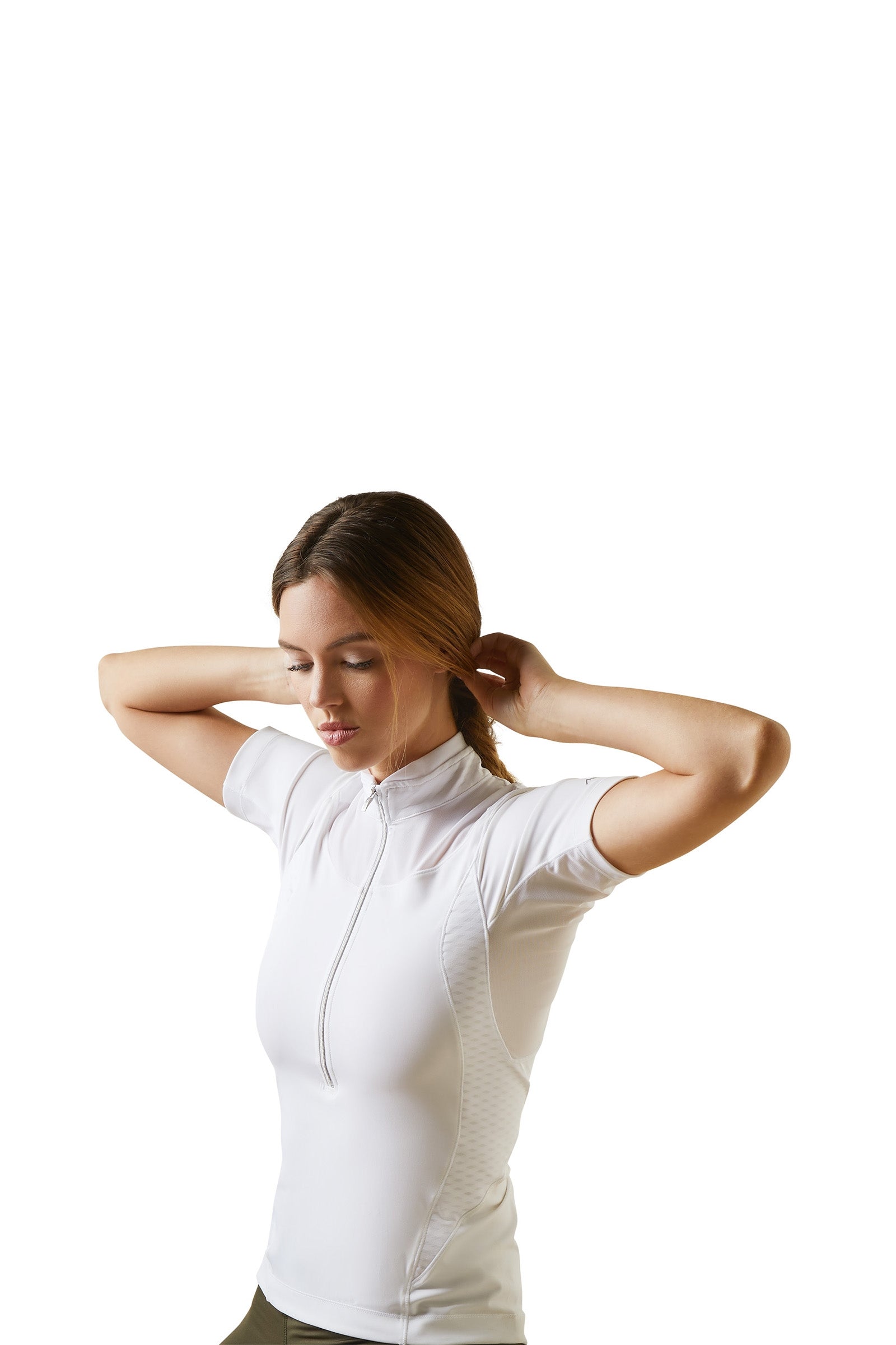 Ariat Ascent Konkurrenceskjorte med 1/4 lynlås til kvinder Ridetøj til dame