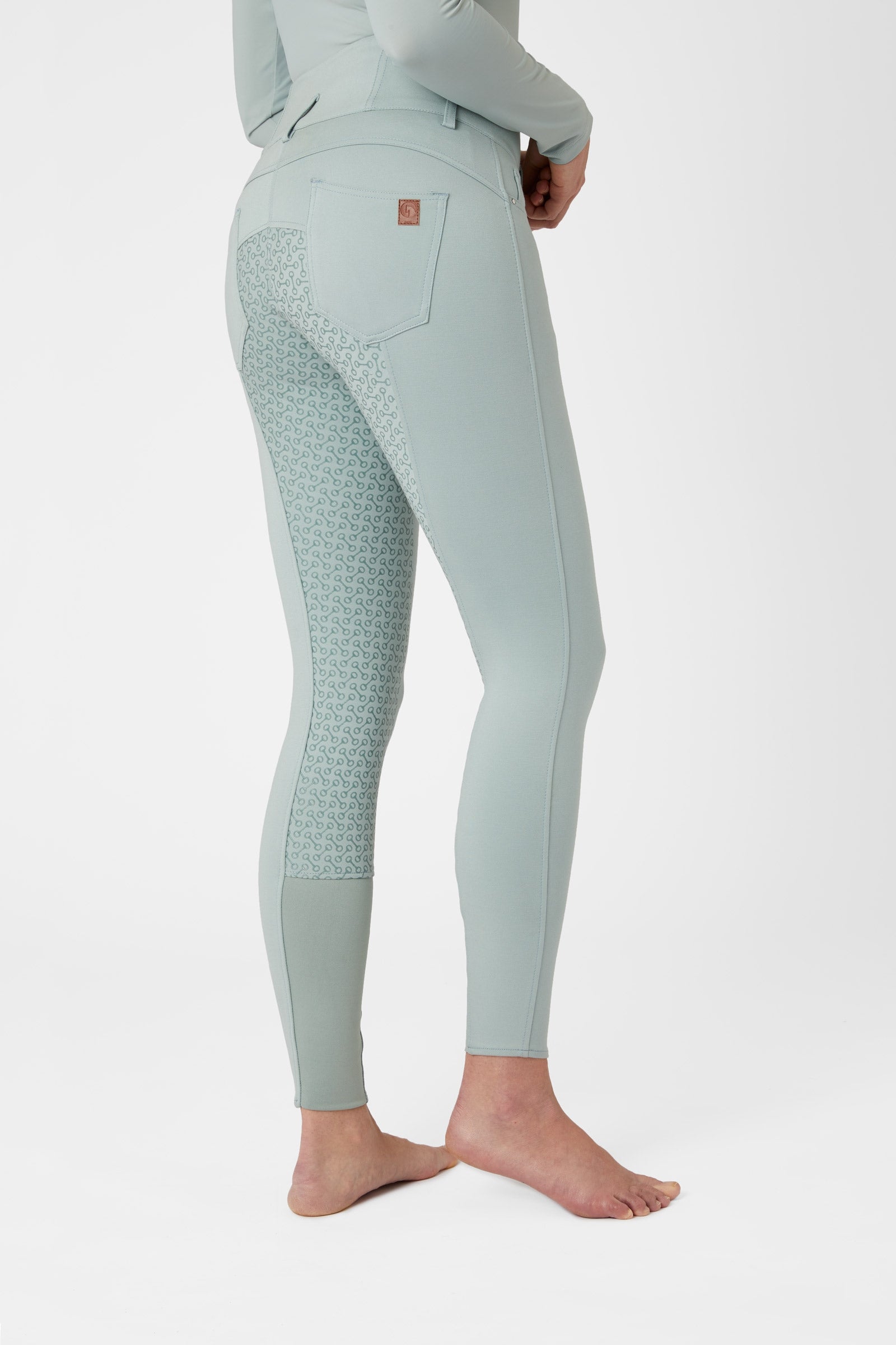 Horze Tara Dameridebukser med fuld silikone og høj talje Womens Breeches