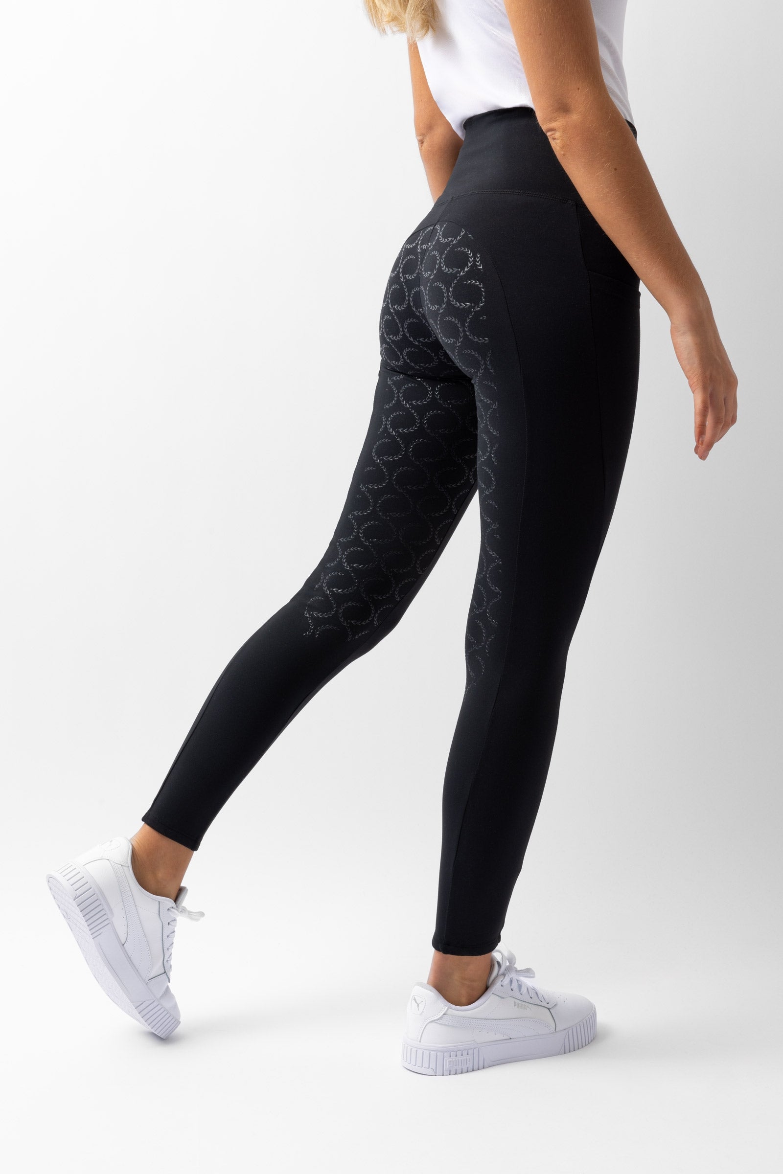 Horze Gillian Compression tights med silikonegrip, damemodel Womens Breeches