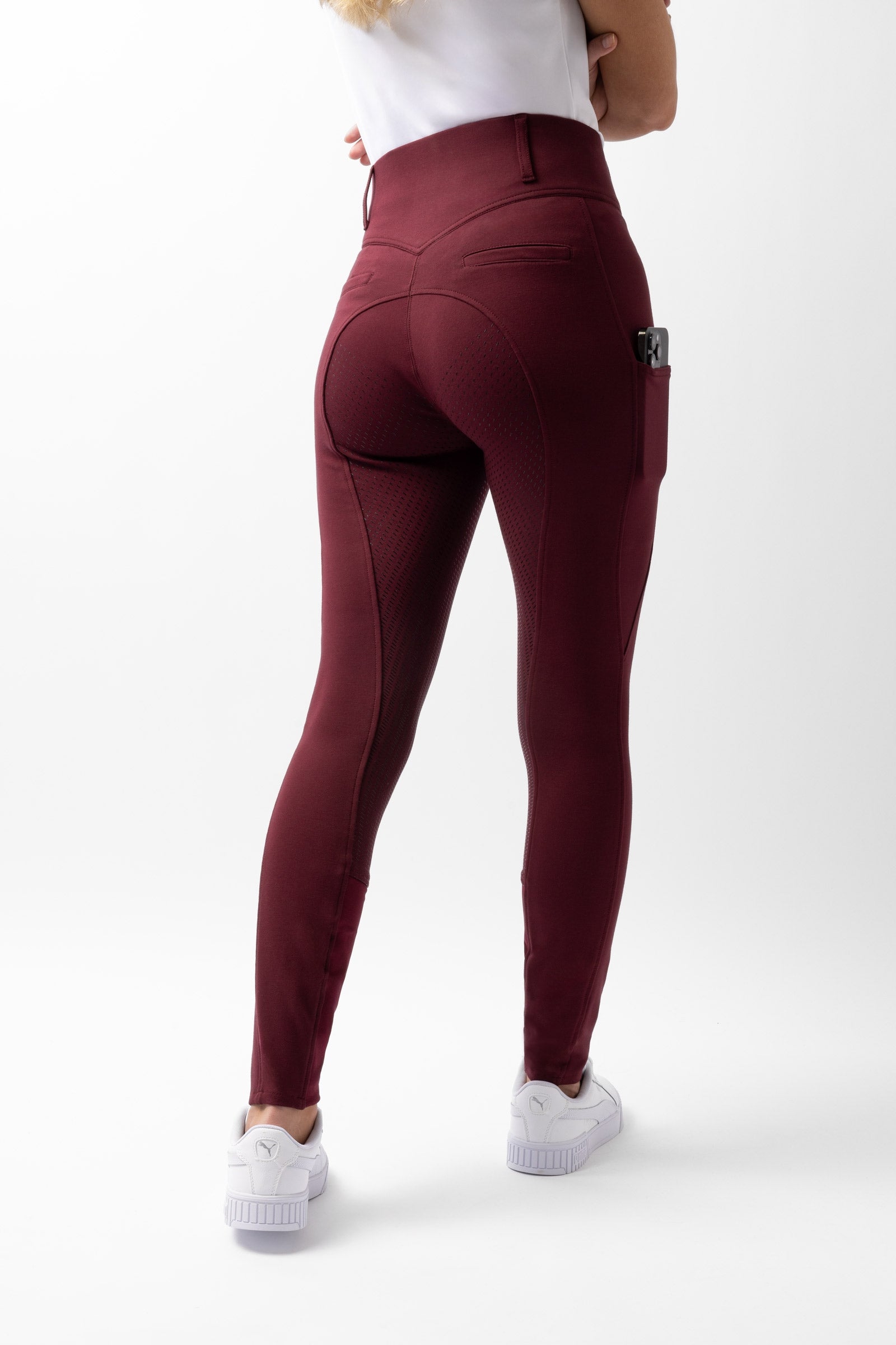Horze Mira Dameridebukser med fuld silikone og høj talje Womens Breeches