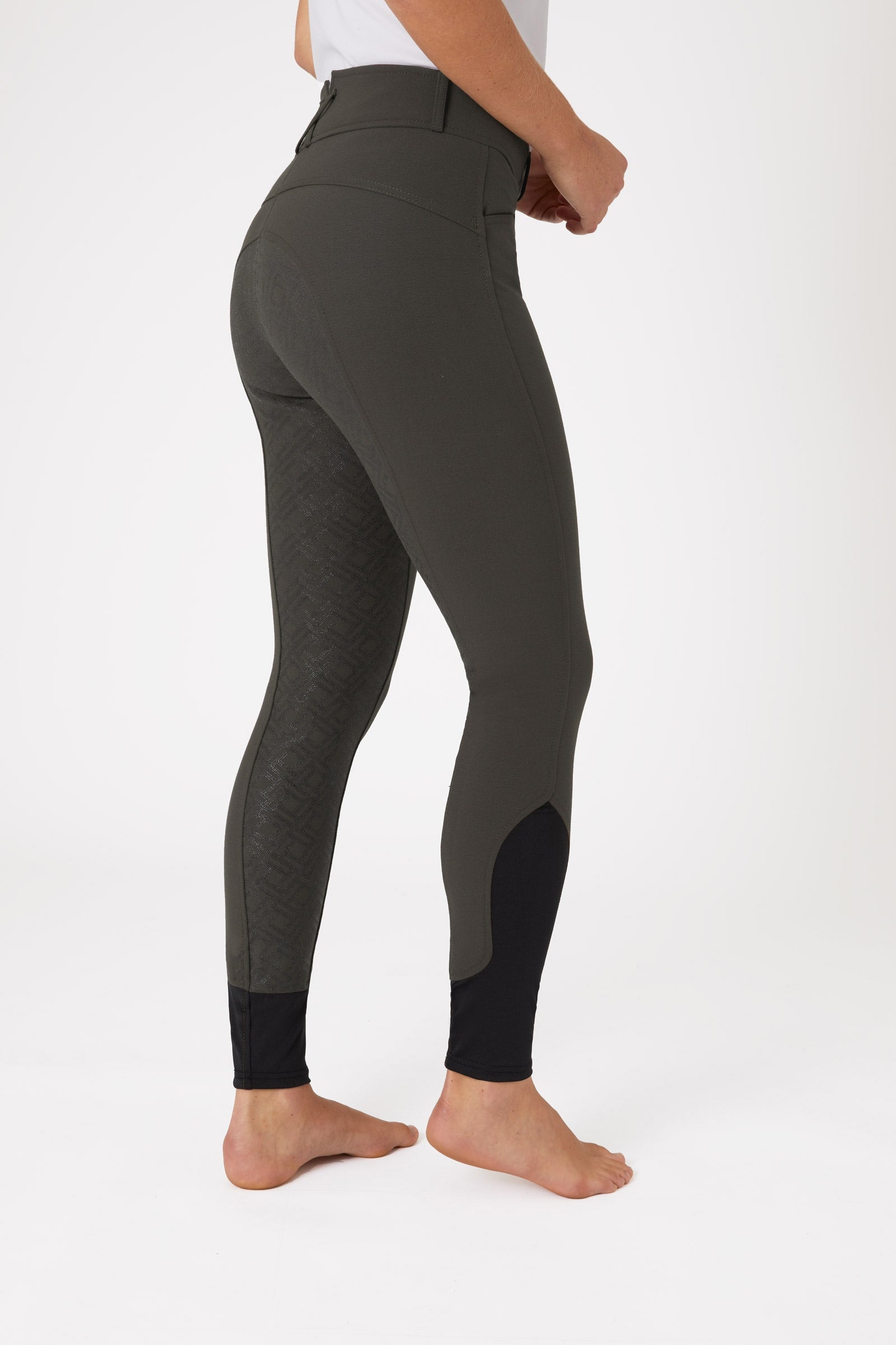 Horze Women's High Waist Breeches with Silicone Full Grip Womens Breeches