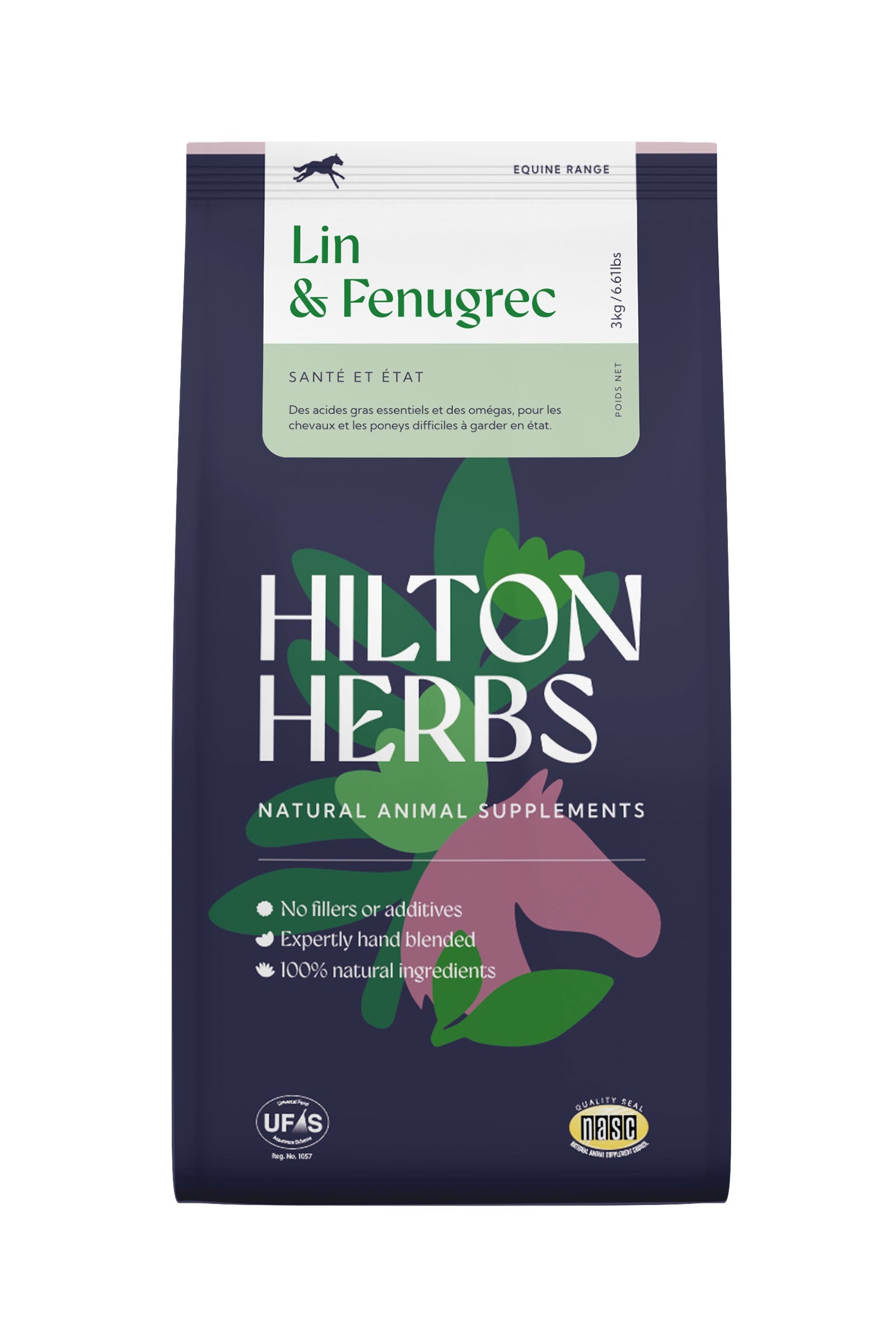 Hilton Herbs Lin & Fenugrec, 3kg Horse Feed & Nutrition