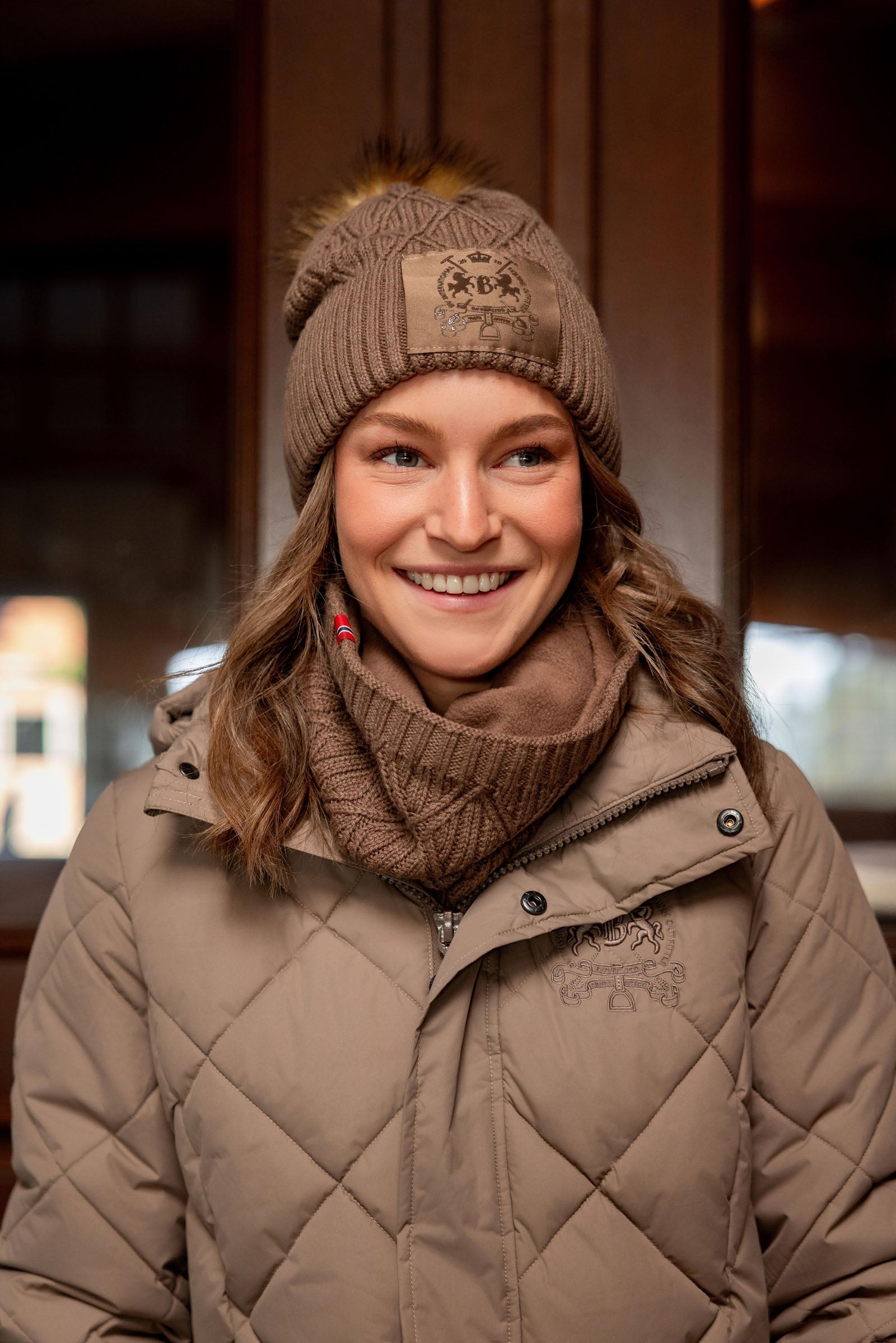 B Vertigo Faye Knitted Hat Accessories