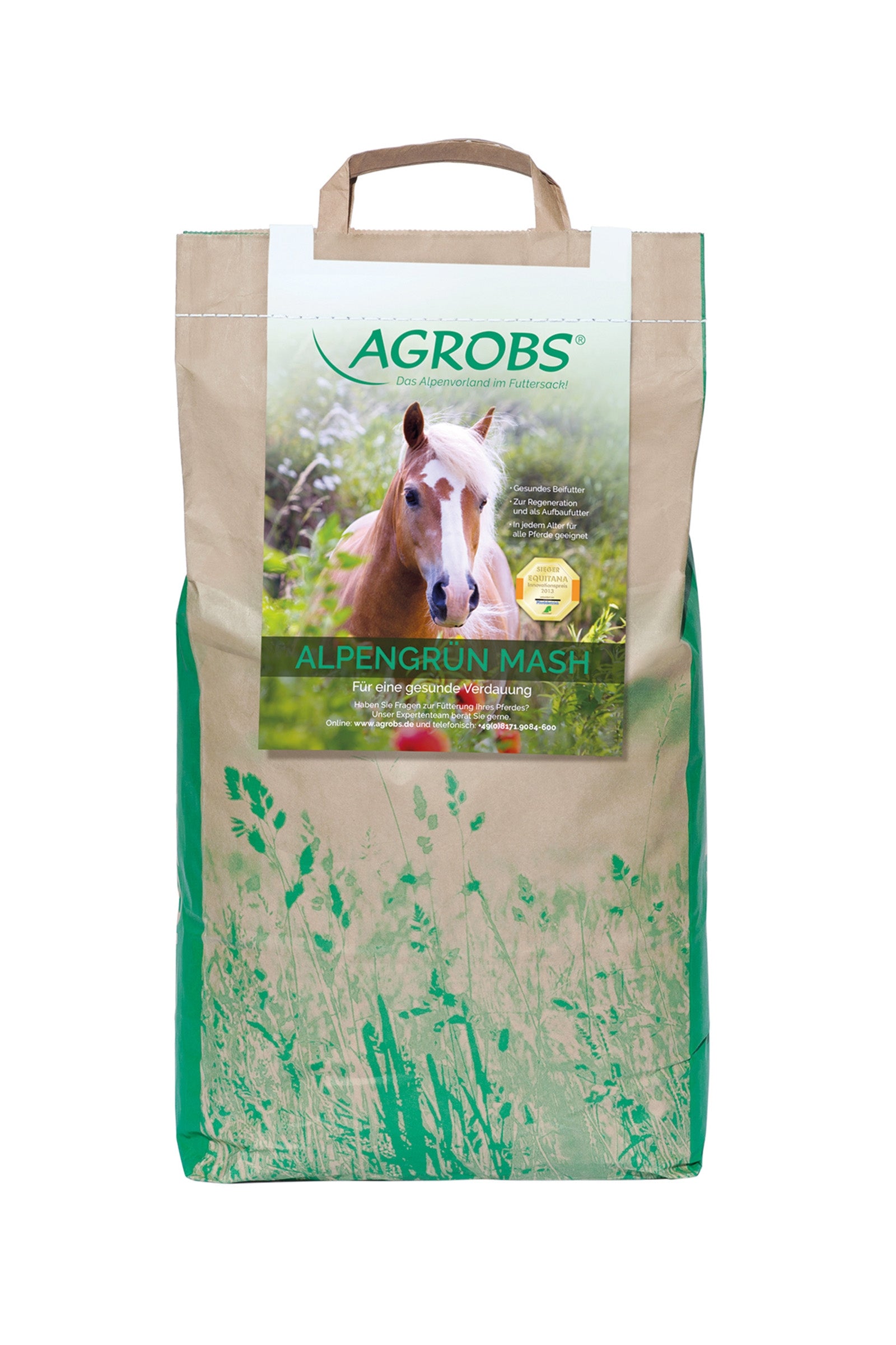 Agrobs Alpengrün Mash 5 kg Refill Pack Horse Feed & Nutrition