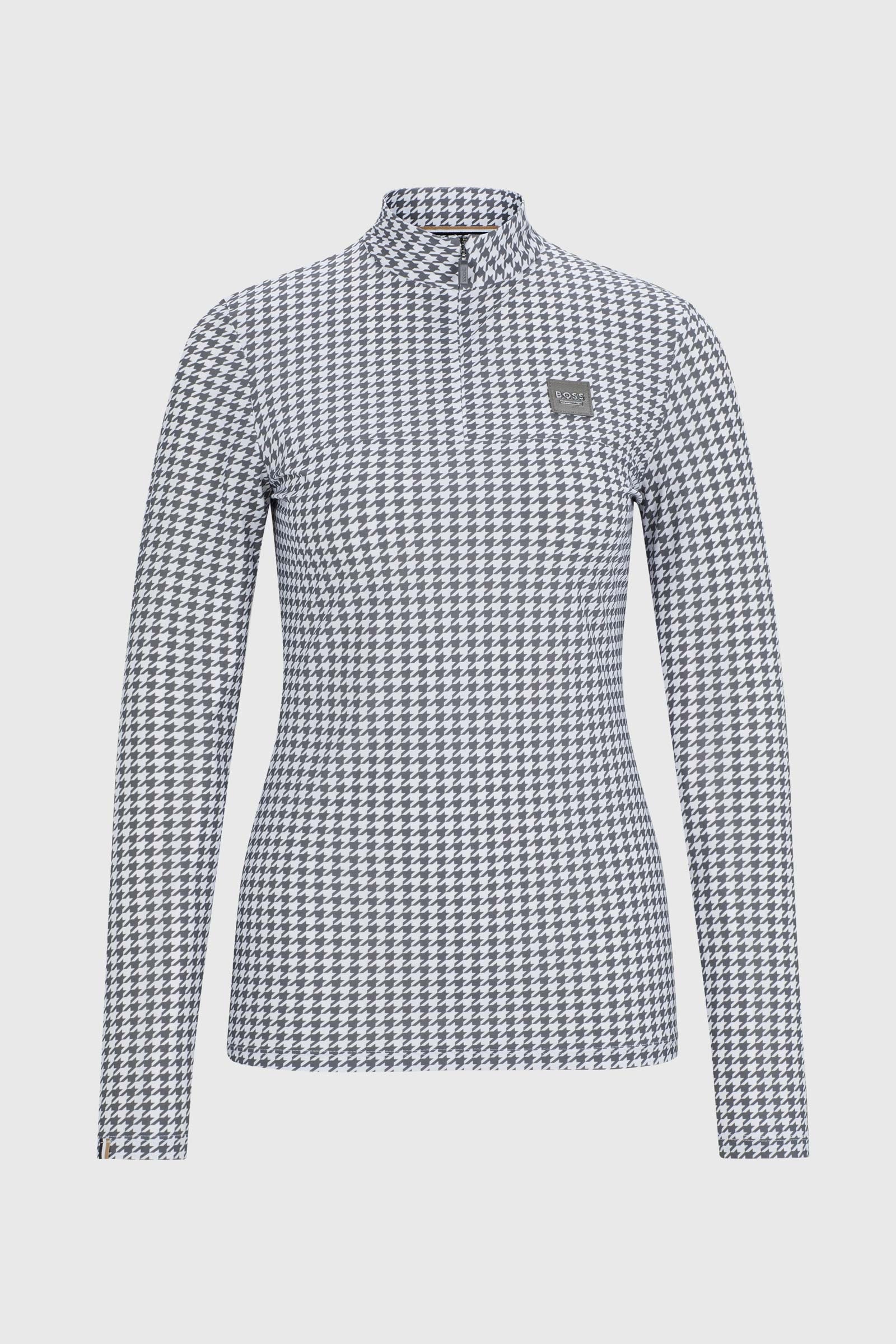 Boss Rachel træningsskjorte Houndstooth Ridetøj til dame