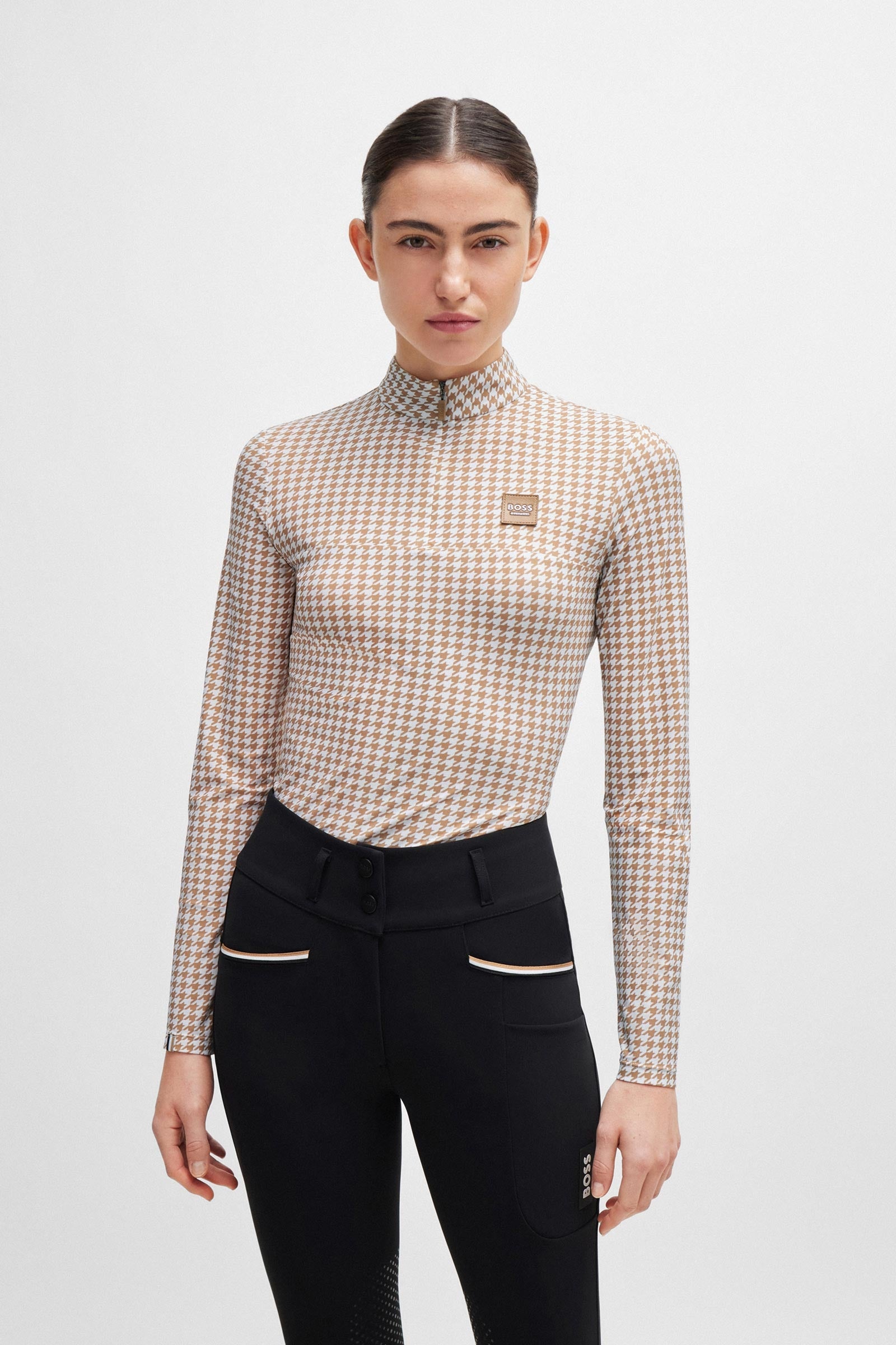 Boss Rachel Training Shirt Houndstooth Women’s Riding Clothing
