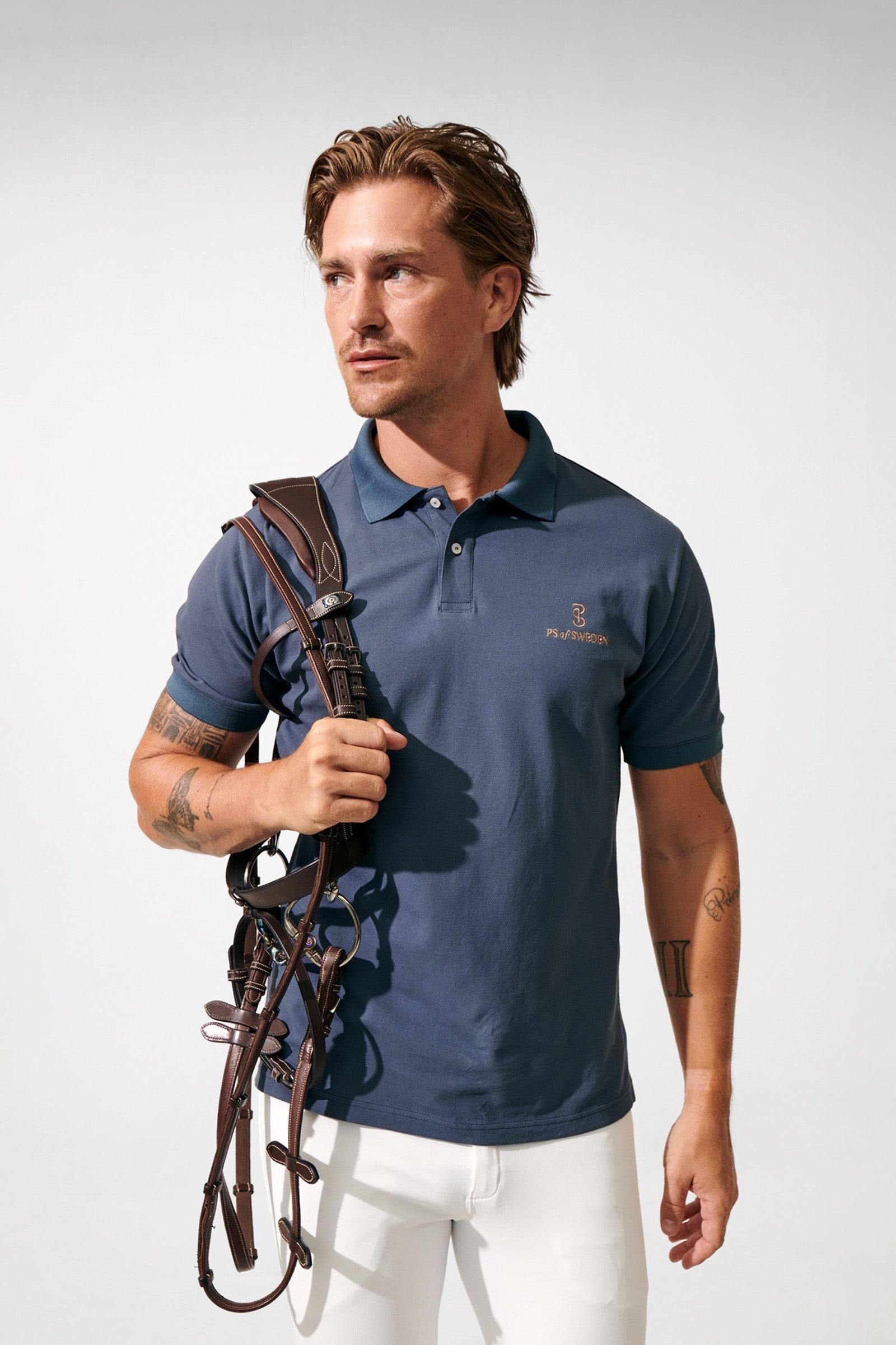 PS of Sweden Lucas Men´s Pique Polo Shirt Ridetøj til herrer
