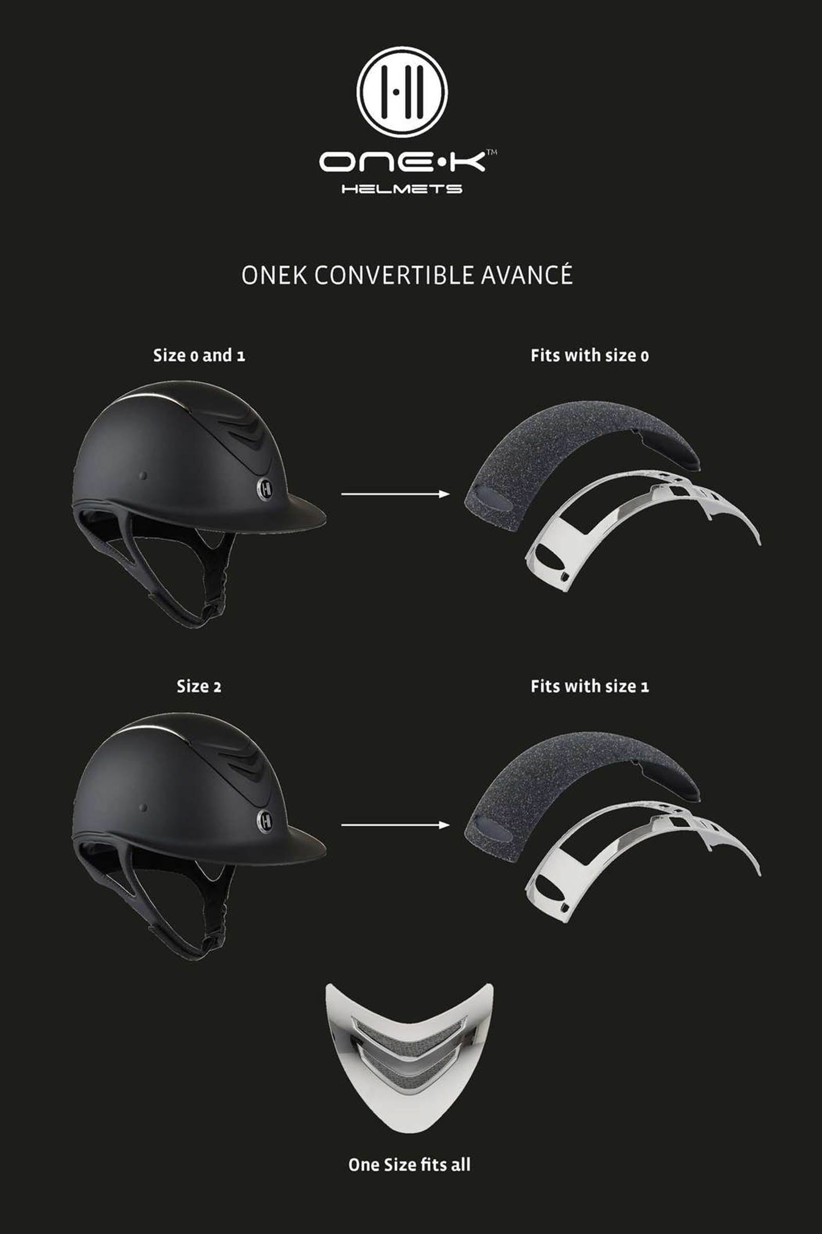OneK Avance Convertible Glossy Ridehjelm Ridehjelme & Sikkerhedsveste