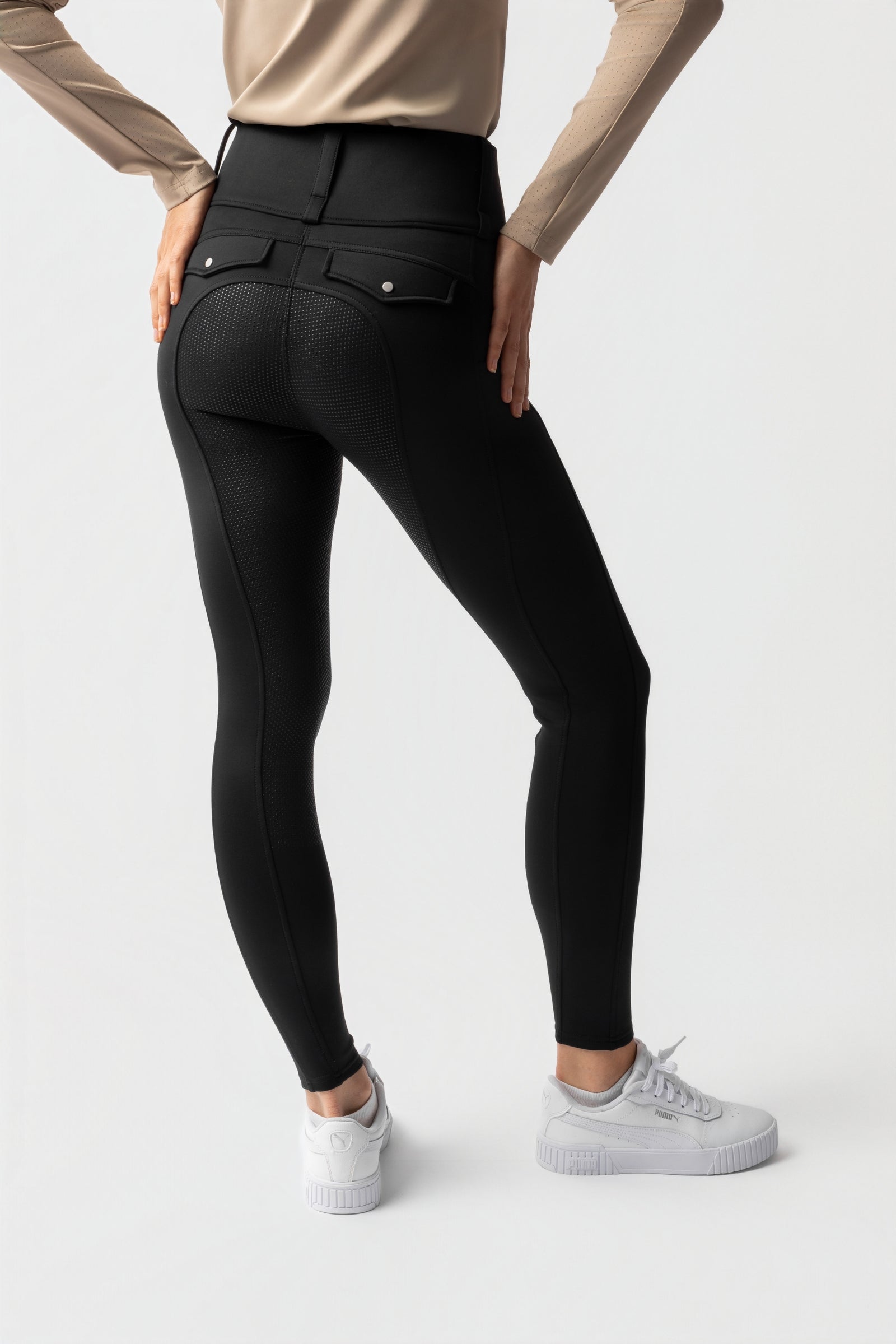 Horze Anya Hybrid Thermotights med Fullgrip Womens Breeches