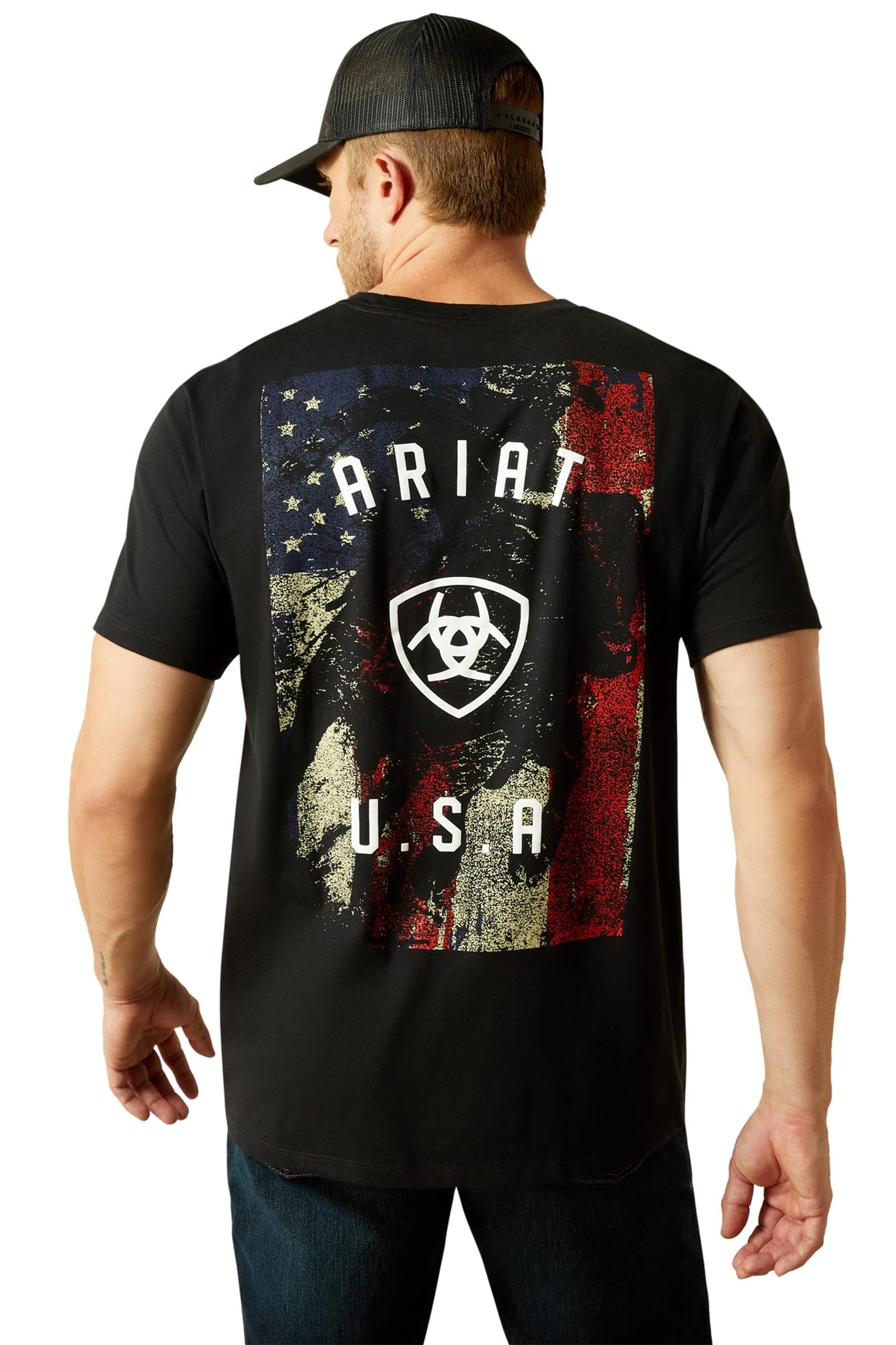 Ariat Faded Bull herre t-shirt Ridetøj til herrer