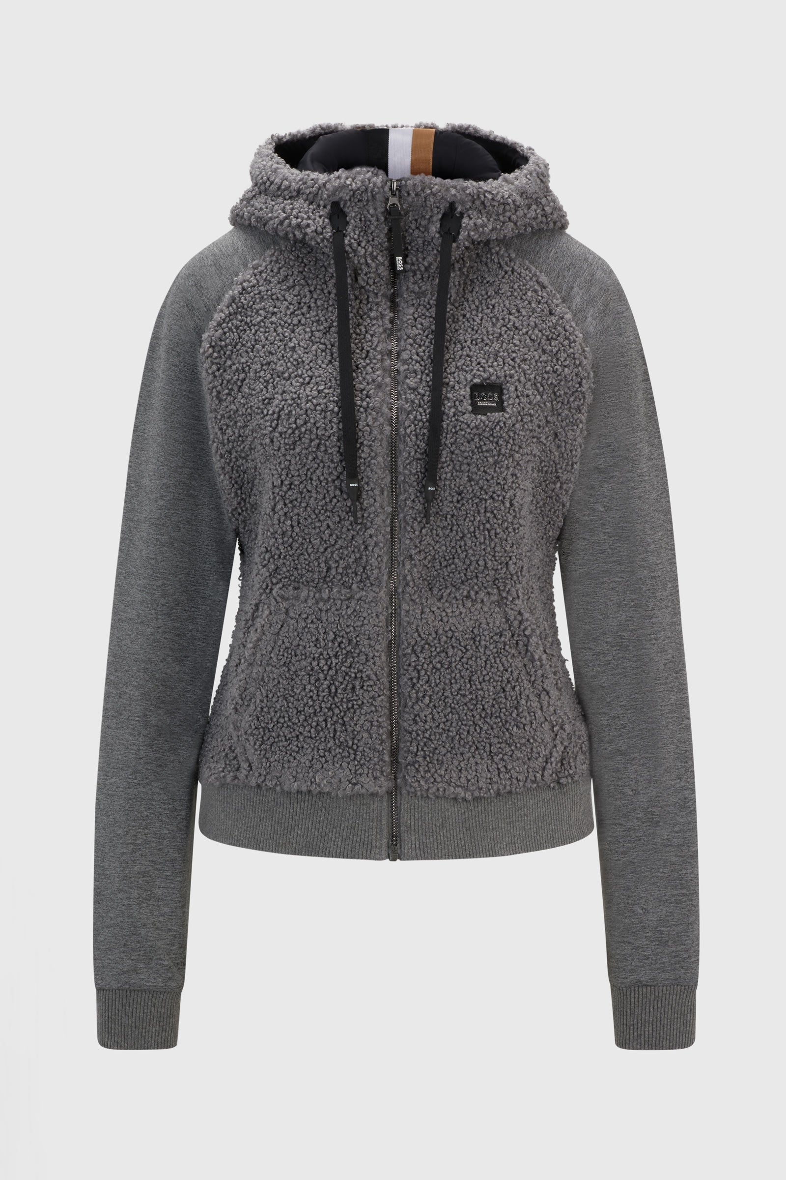 Boss Riva Teddy Hybrid Zip hættetrøje Ridetøj til dame
