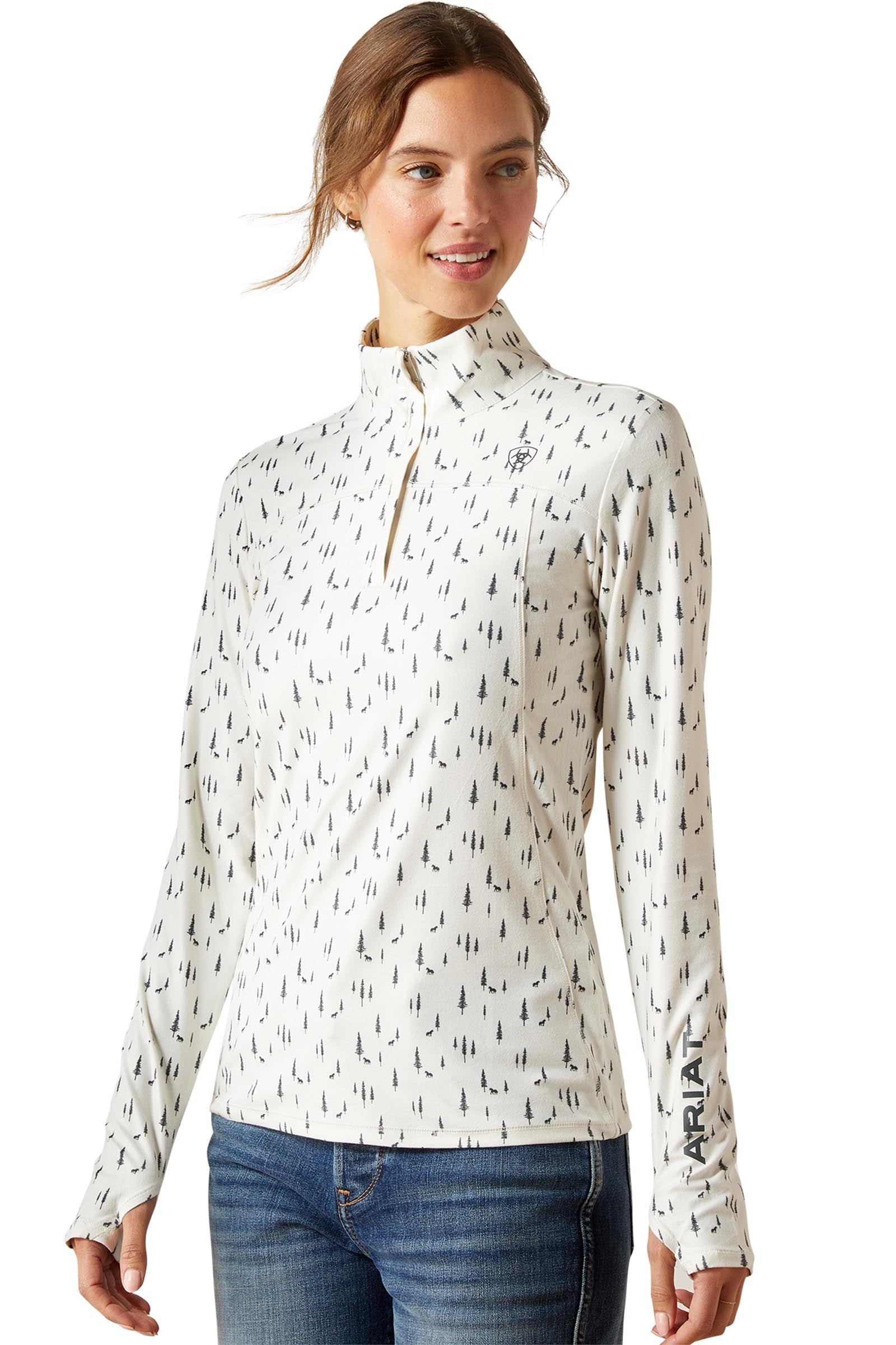 Ariat Lowell 3.0 Women´s 1/4 Zip Baselayer Shirt Ridetøj til dame