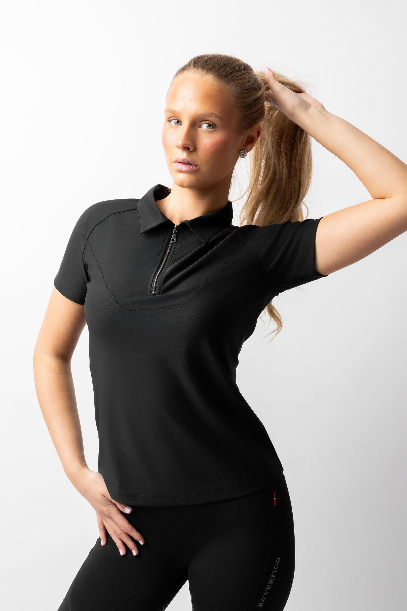 B Vertigo Giselle dame tofarvet poloshirt Ridetøj til dame
