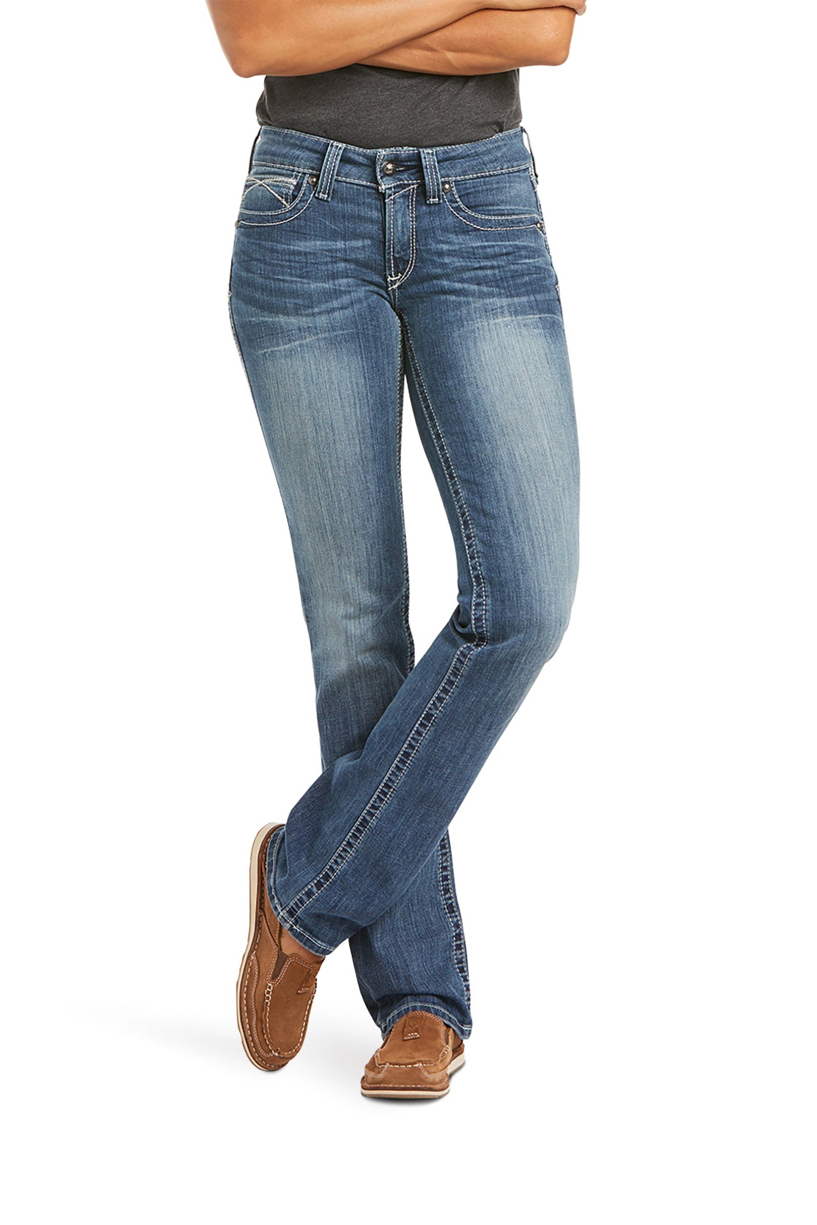 Ariat Real Stretch Icon Straight Jean, damemodel Womens Breeches