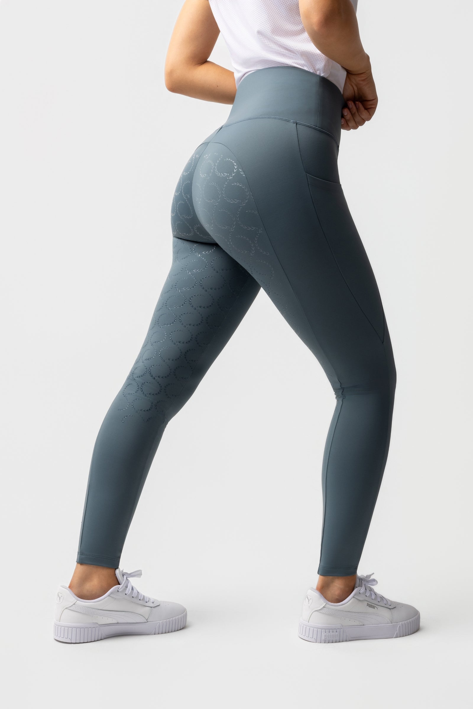 Horze Gillian Damernes Thermo fuldgrip leggings Womens Breeches