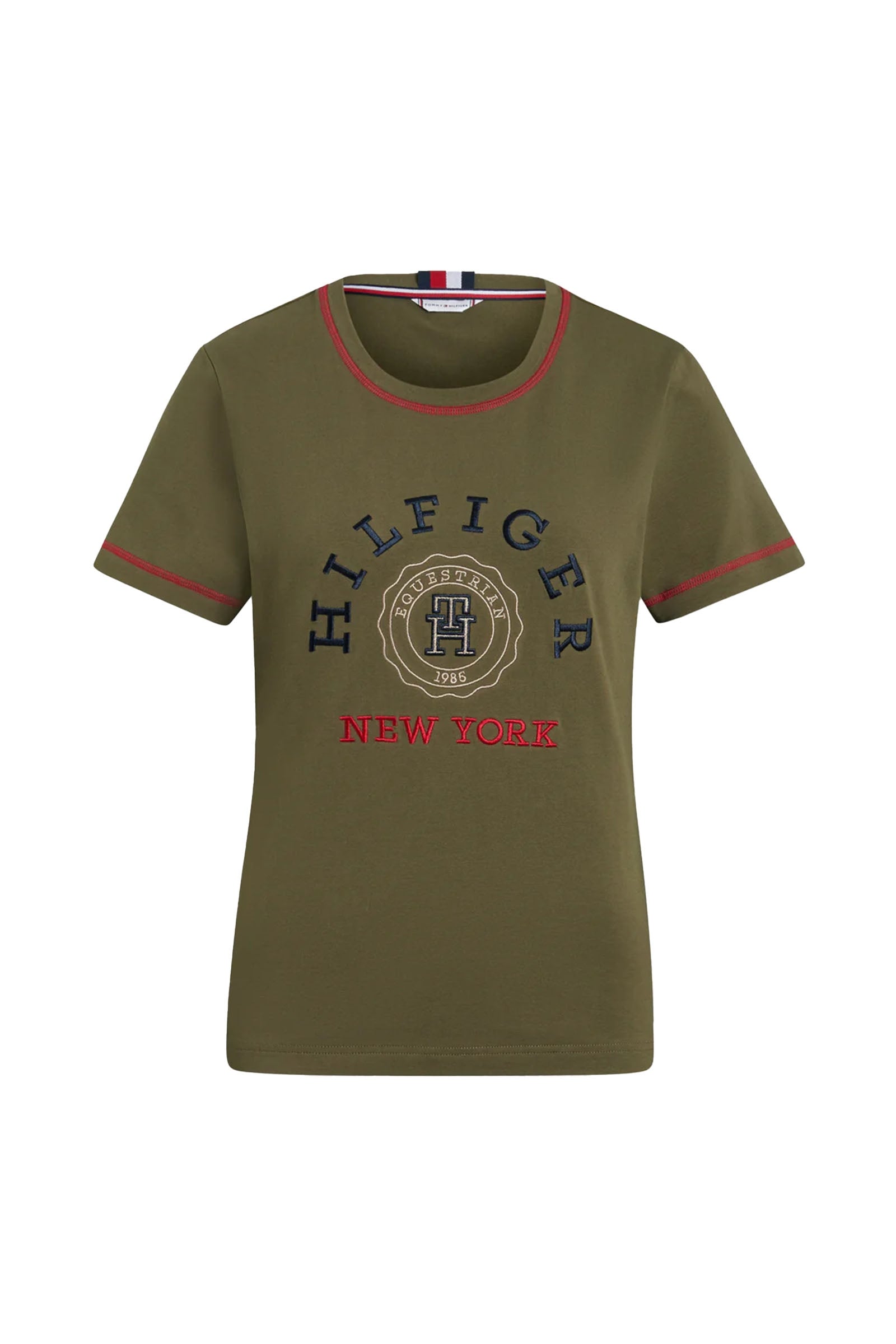Tommy Hilfiger Equestrian Newport grafisk t-shirt Ridetøj til dame