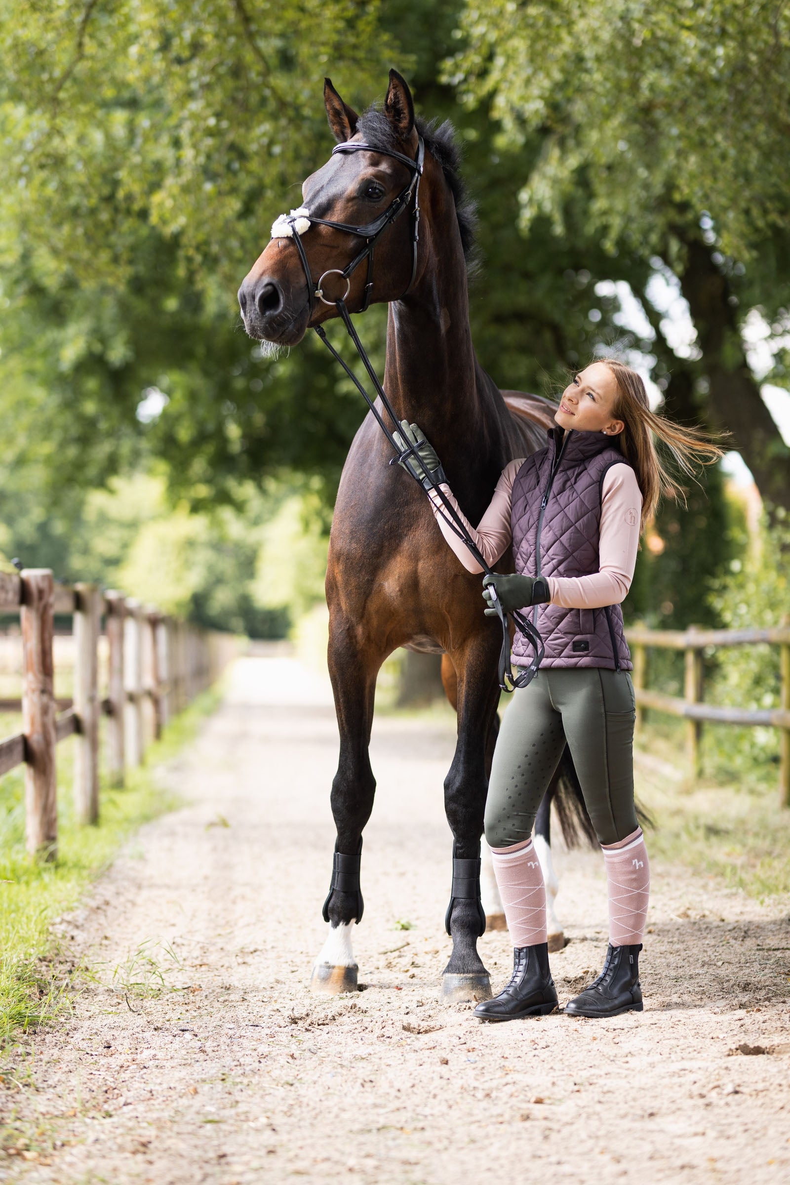 Horze Young Rider Naia Women's Padded Riding Vest Young Rider Apparel