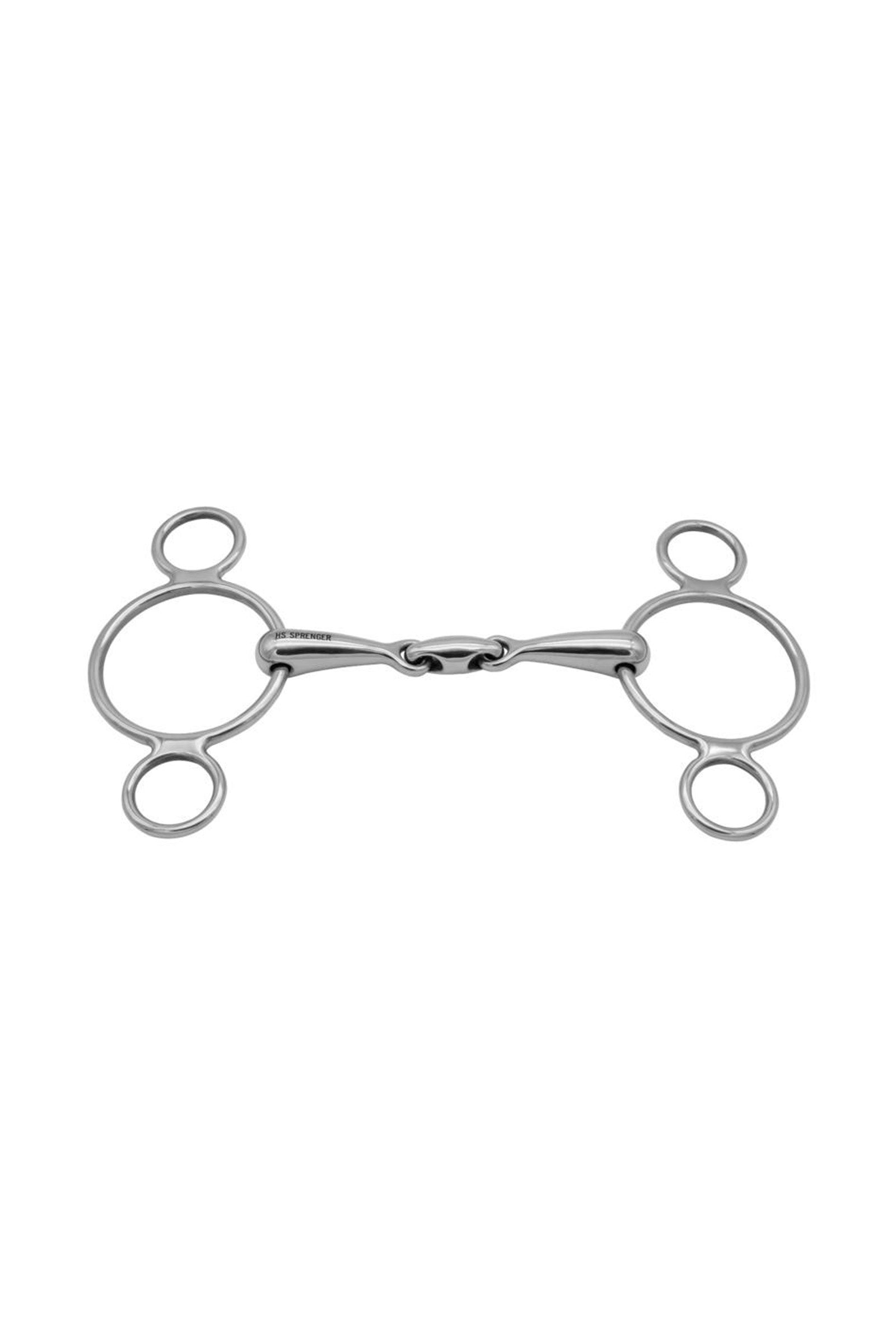 Sprenger 3-rings bid Vienna, dobbeltleddet, rustfrit stål, 16 mm Bid