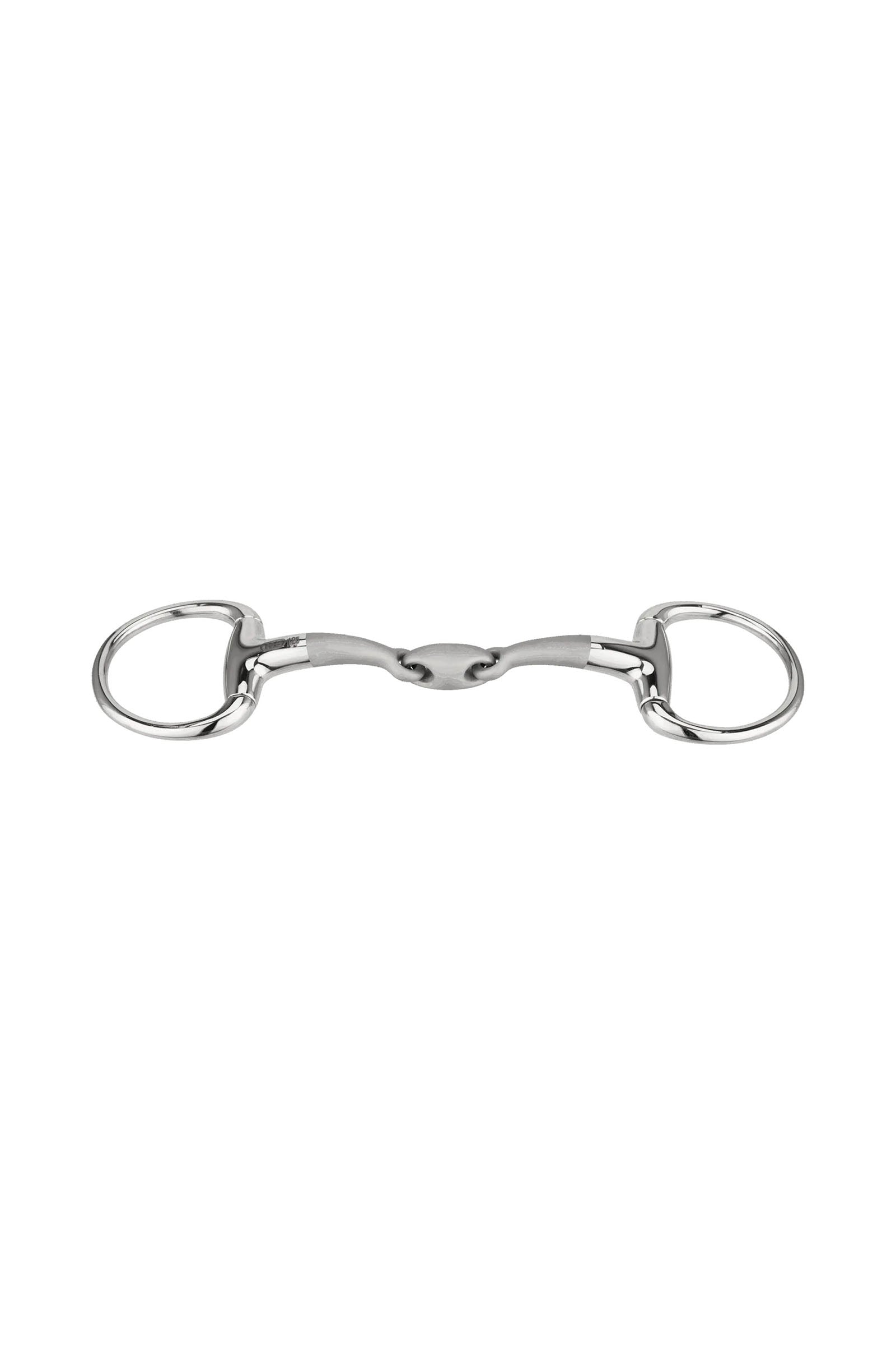 Sprenger Satinox Eggbuttbid 14mm rustfrit stål, dobbeltleddet, ring 55mm Bid