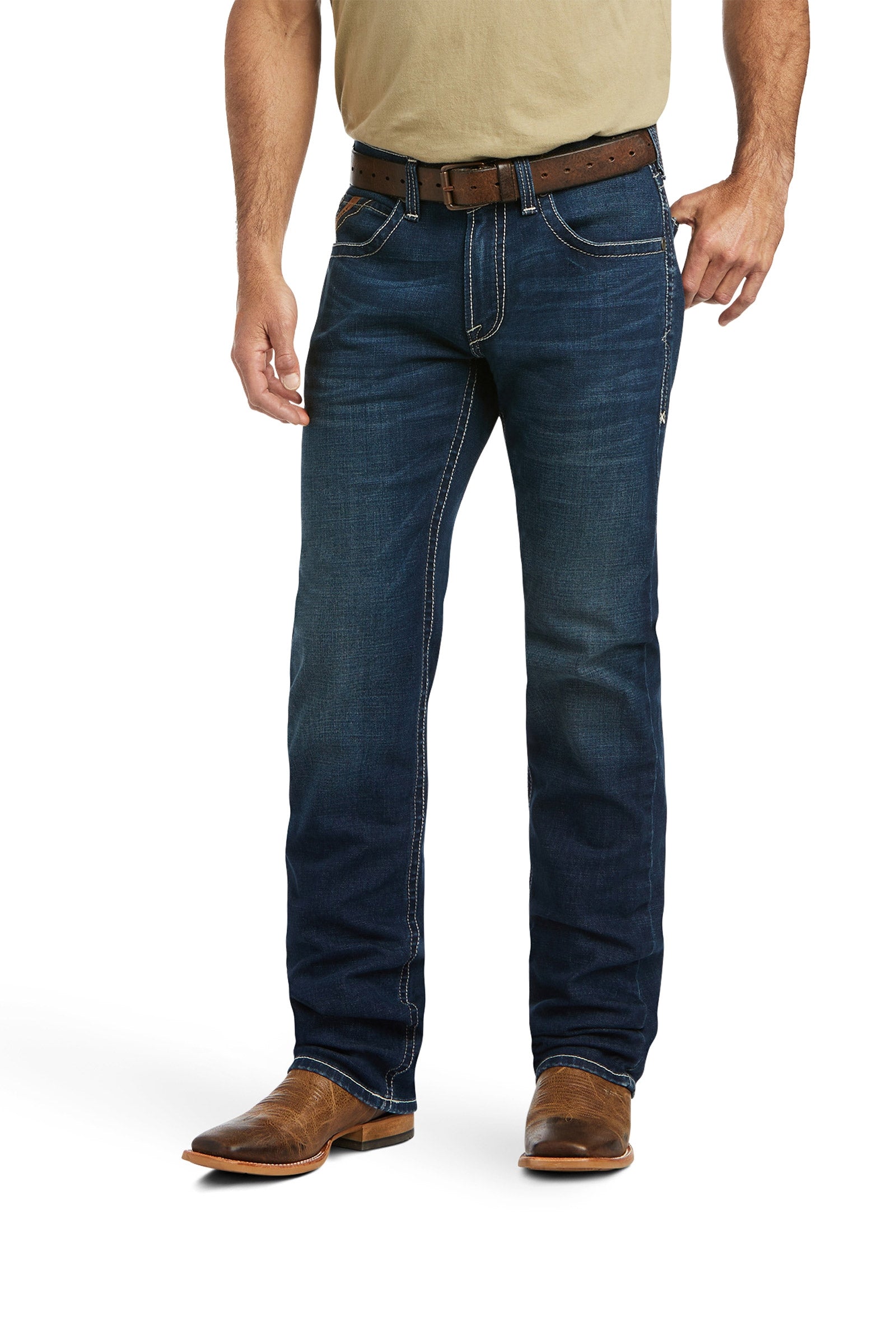 Ariat M5 Straight Stretch Remming Stackable Straight Leg Jeans Ridetøj til herrer