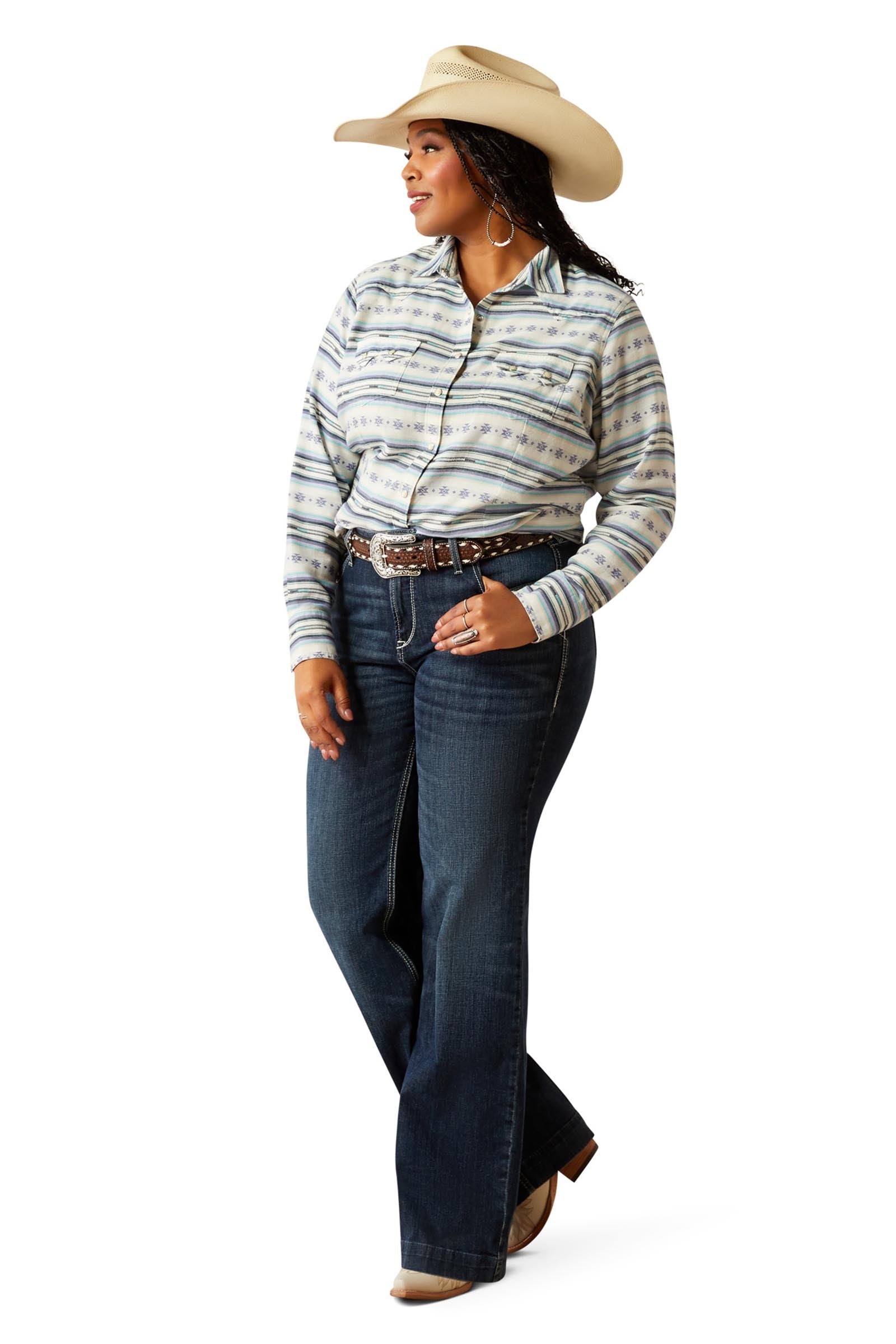 Ariat Seaside Serape Women's Shirt With Snap Buttons Women’s Riding Clothing