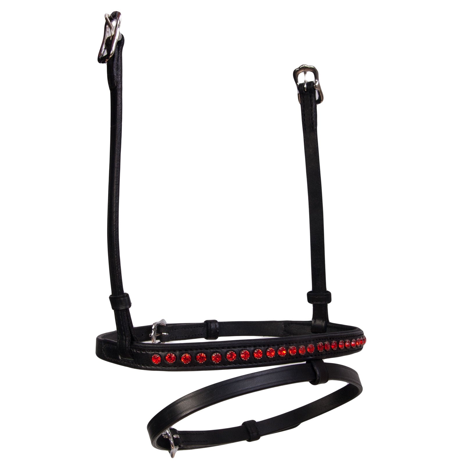 Karlslund Combined noseband, 1 row crystals Bridles & Reins