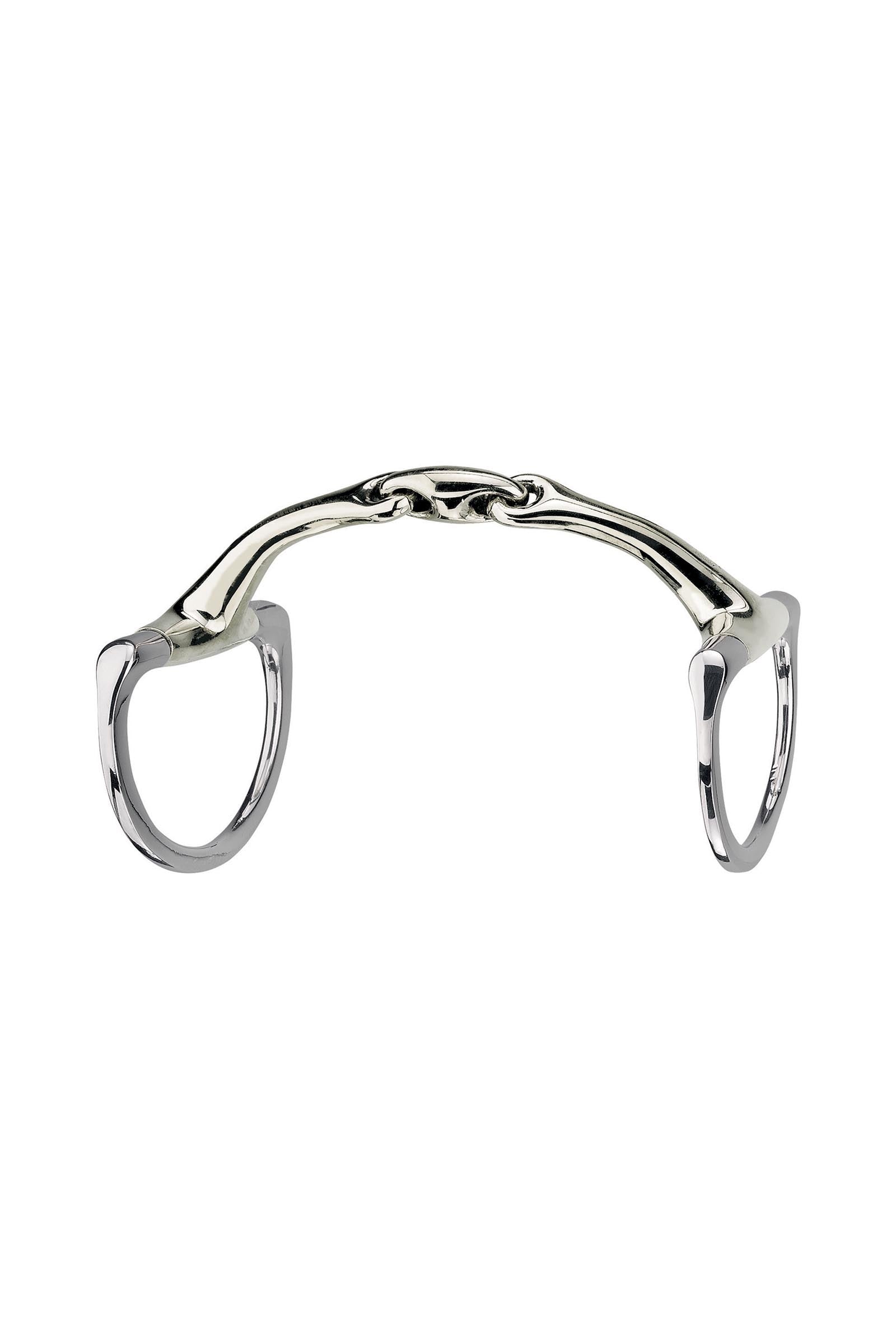 Sprenger Dynamic RS Eggbutt Bit, D-Rings, Double Jt., 16mm, Sensogan Horse Bits