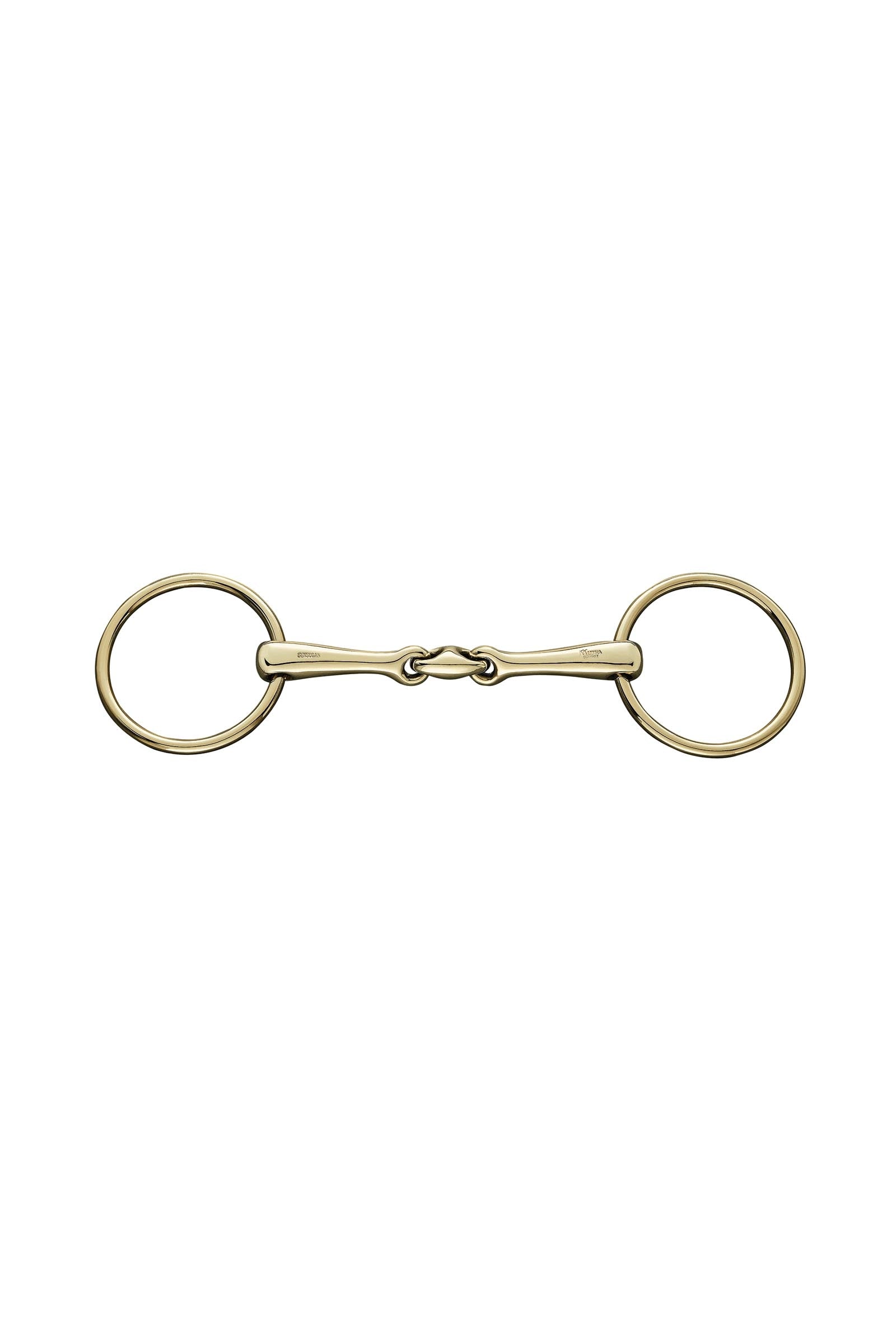 Sprenger KK Ultra løse ringe trensebid, dobbeltleddet, 16 mm, Sensogan, Aurigan ringe Bid